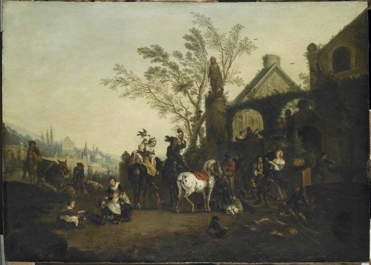 Retour de chasse ou Le Présent du chasseur, Wouwerman, Philips, XVIIe siècle (1600 - 1700)