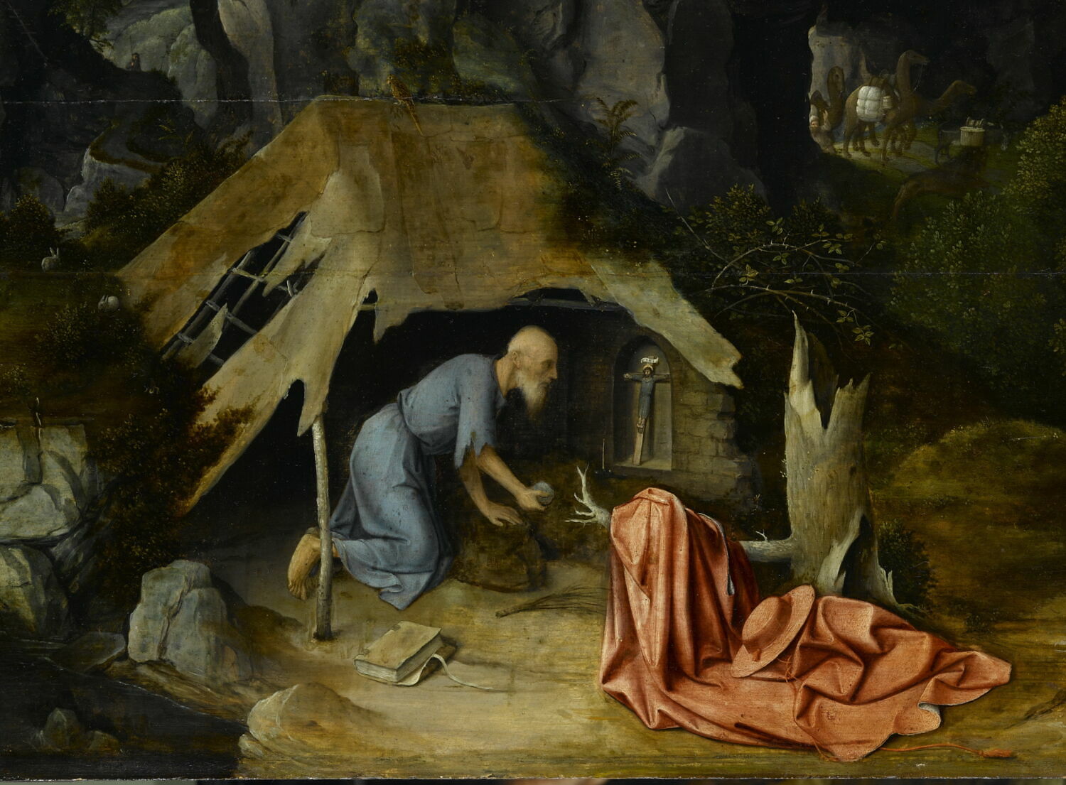 Saint Jérôme en pénitence, dans le désert Louvre Collections