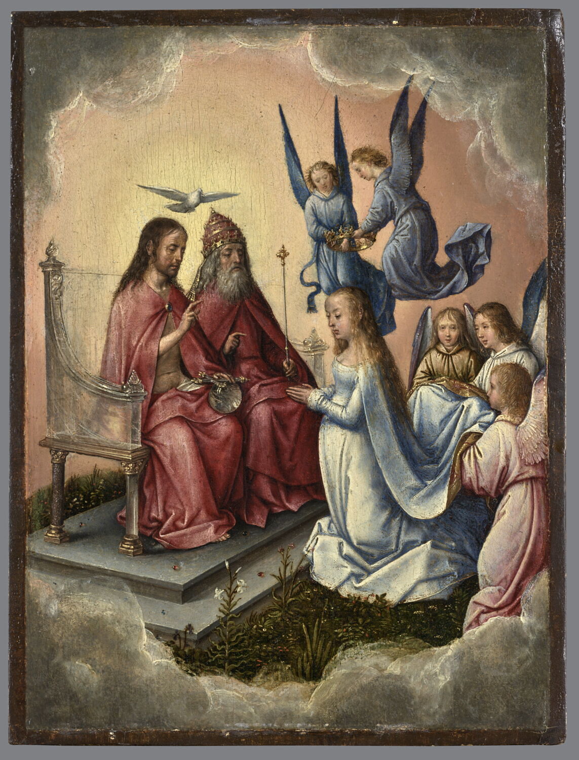 Le Couronnement de la Vierge en présence de la Sainte Trinité, Sittow, Michel, Fin du XVe siècle - début du XVIe siècle (1475 - 1525)