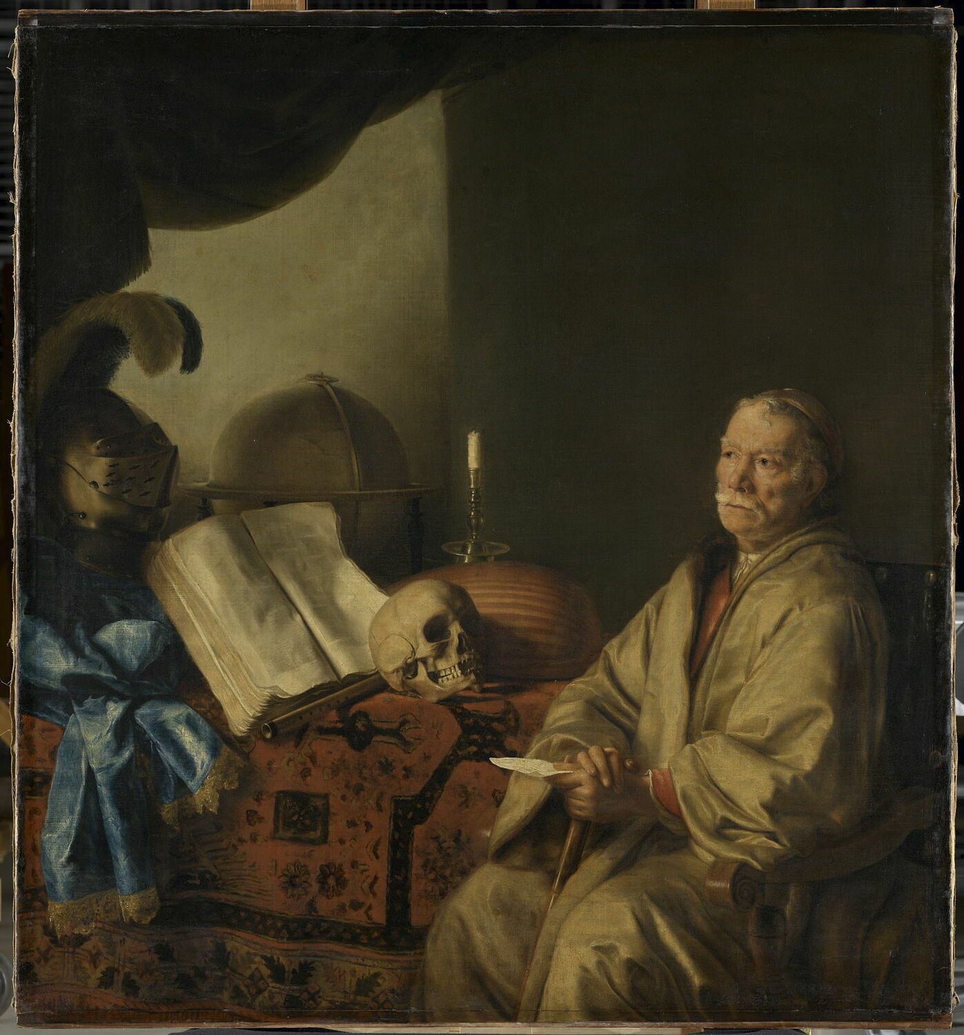 Vieillard en méditation, Kneller, Gottfried, 2e moitié du XVIIe siècle (vers 1668)