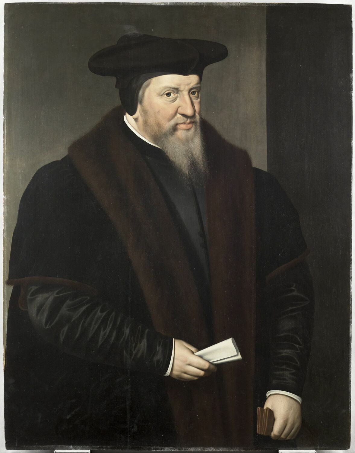 Portrait de Viglius van Aytta (1507-1577), jurisconsulte, président du Conseil secret des Pays-Bas à Bruxelles, Pourbus, Frans I, 2e moitié du XVIe siècle (1550 - 1600)