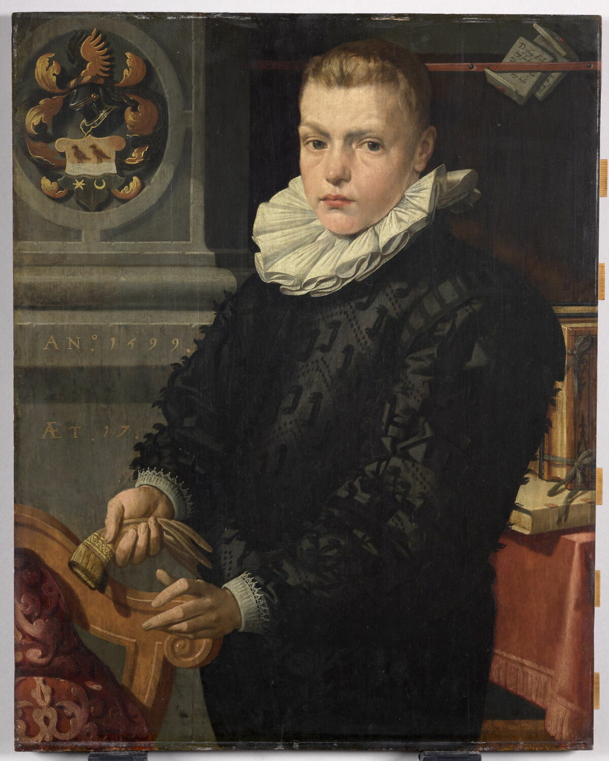 Portrait présumé de Claes Jobsz. Coster (1581-1605), fils de Job C. Coster, Pietersz, Pieter, Fin du XVIe siècle - début du XVIIè siècle (1599)