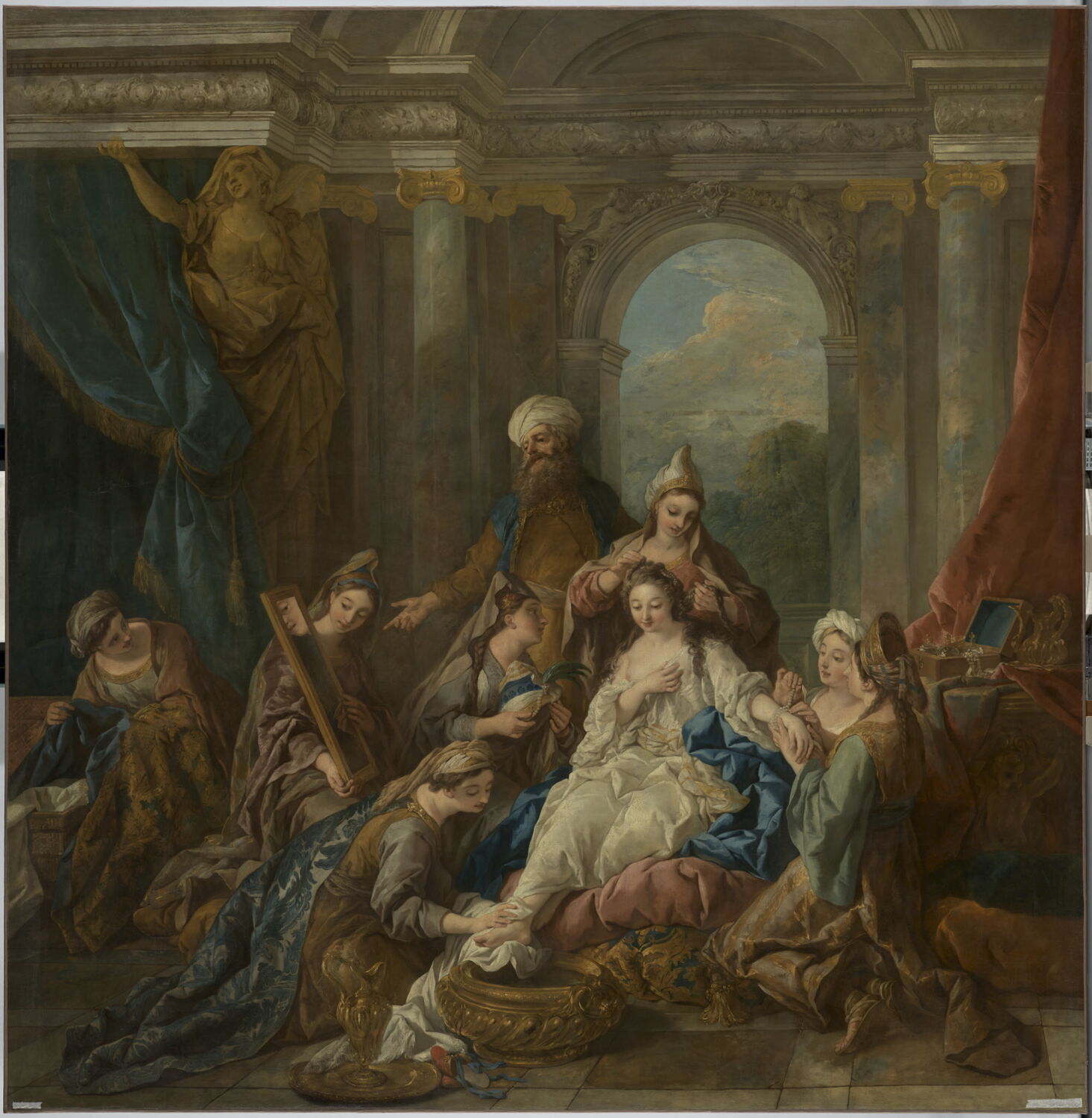 La Toilette d'Esther, Troy, Jean-François de, 2e quart du XVIIIe siècle (1738)