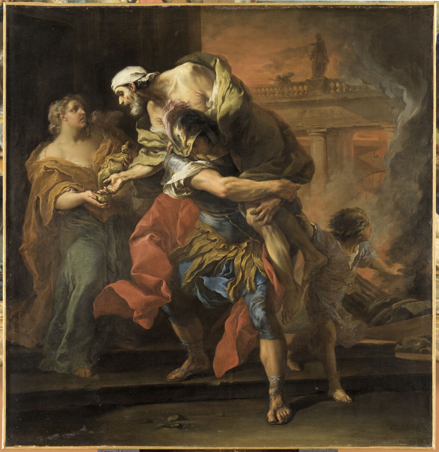 Énée portant Anchise - Louvre site des collections