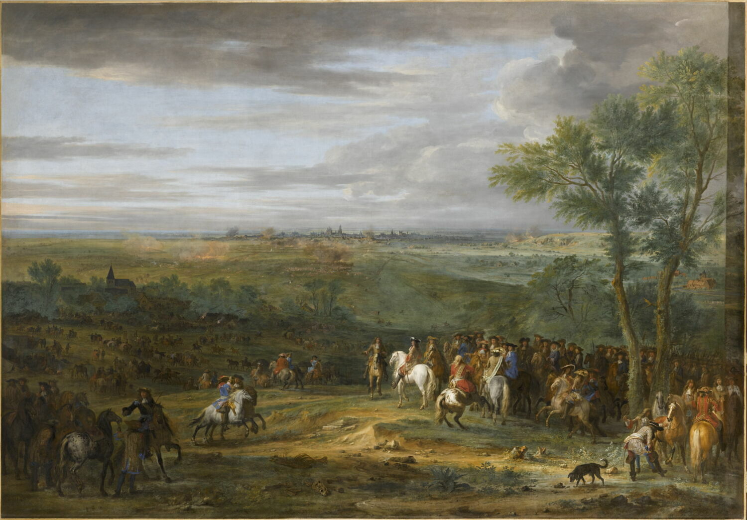 Arrivée de Louis XIV au camp devant Maëstricht (juin 1673), Van der Meulen, Adam Frans, 4e quart du XVIIe siècle (1686 - 1687)