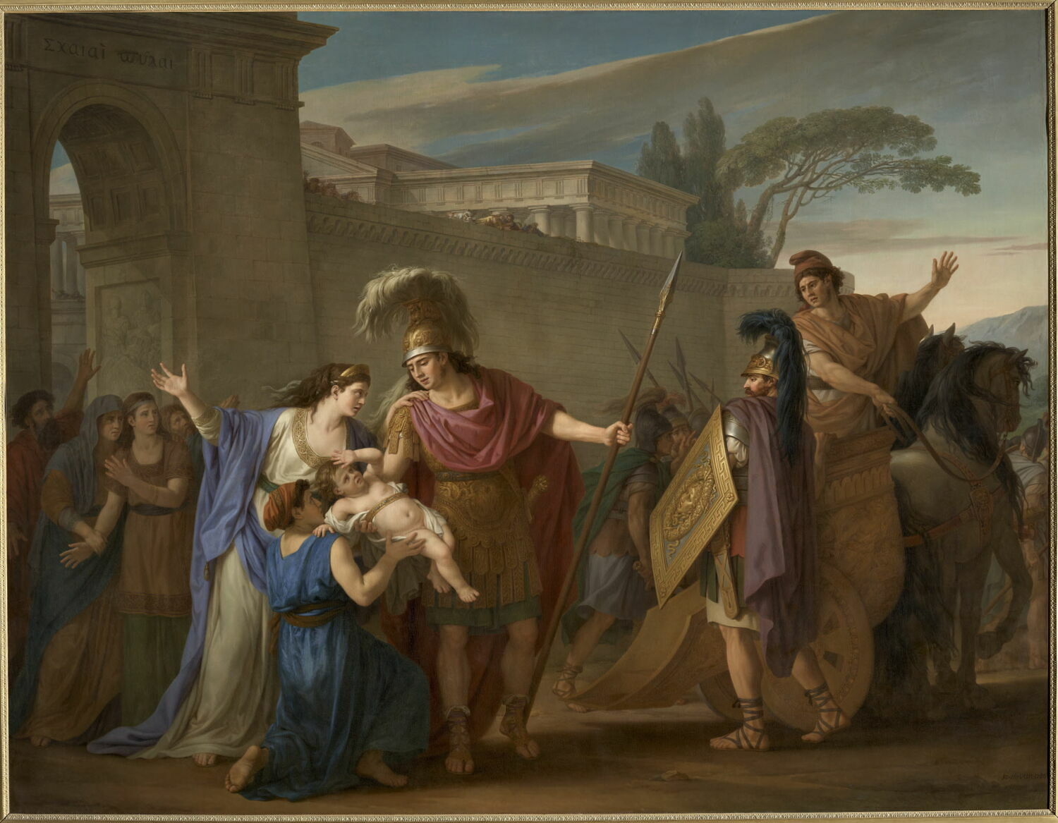 Les Adieux d'Hector et d'Andromaque, Vien, Joseph-Marie, 4e quart du XVIIIe siècle (1786)