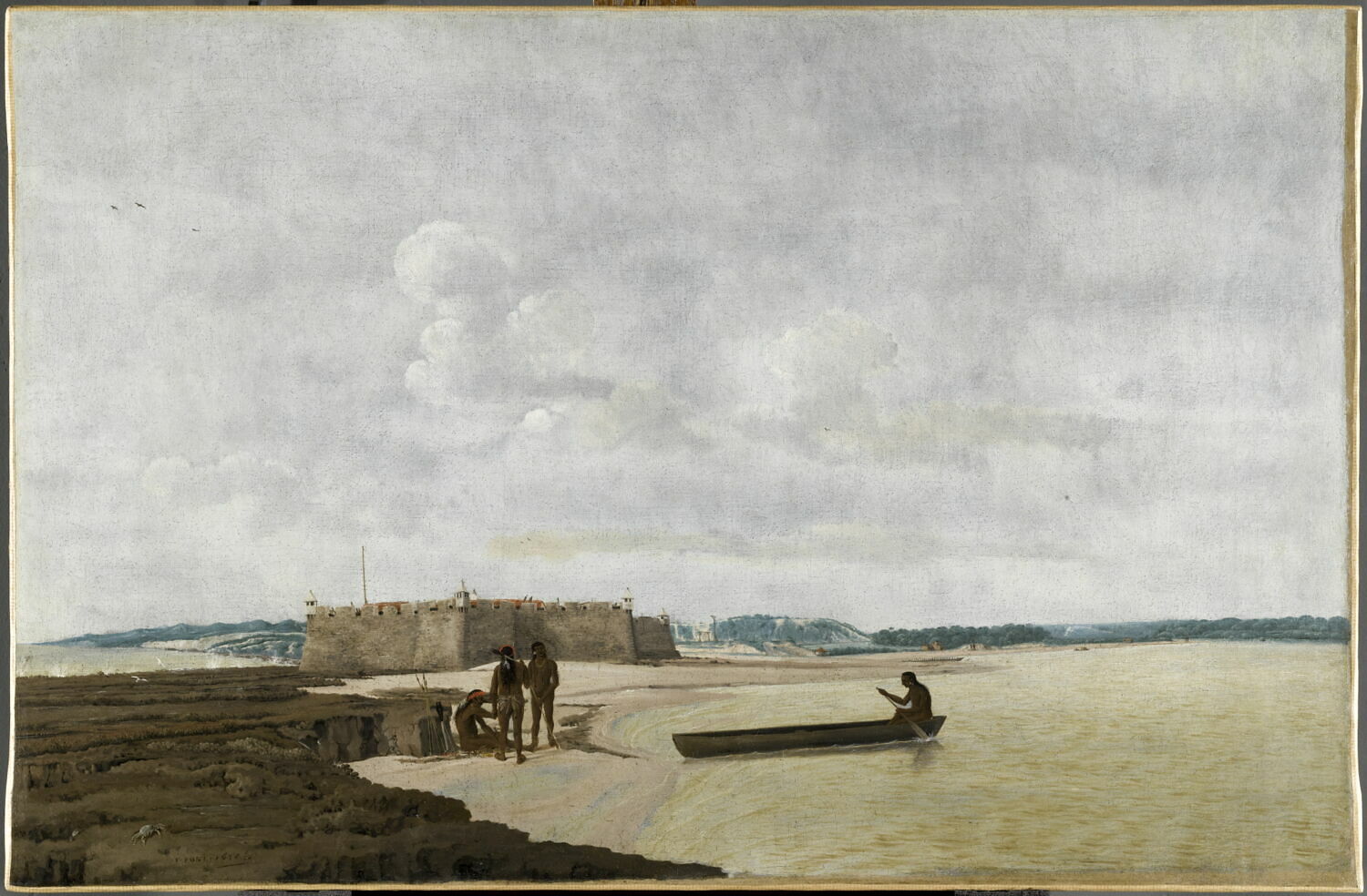 L'Ancien Fort portugais des Trois-Rois-Mages ou Fort Ceulen, à l'embouchure du Rio Grande, au Brésil, Post, Frans, 2e quart du XVIIe siècle (1638)