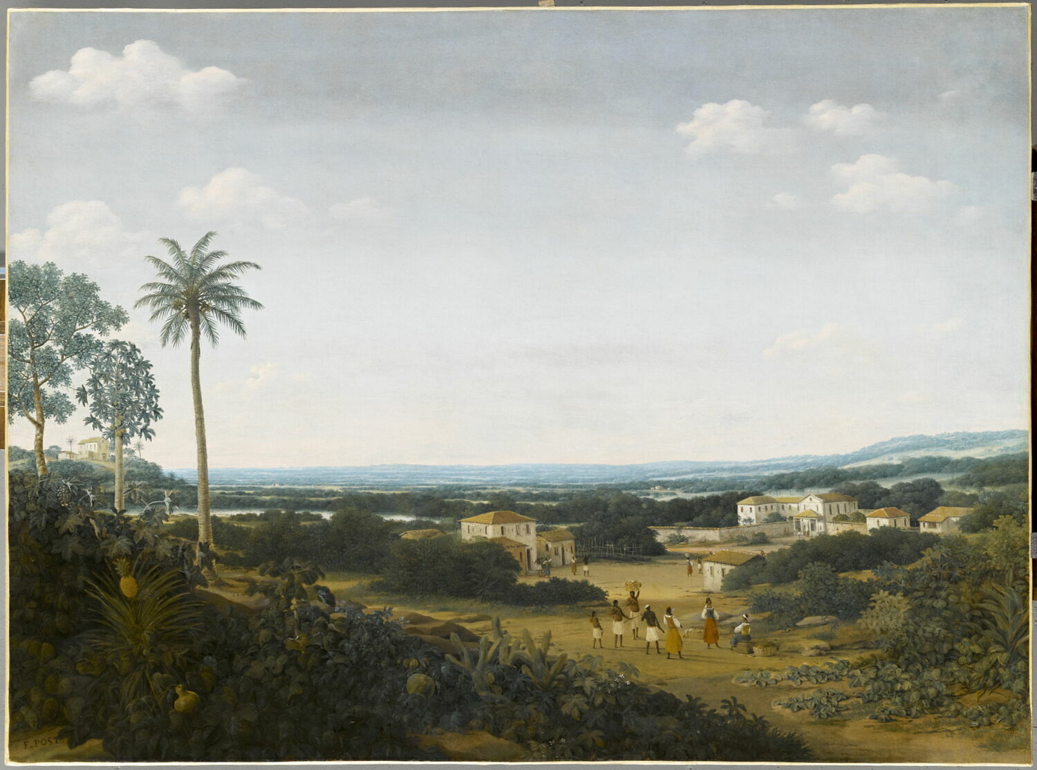 « Un Cloître des Pères Capucins [et] La Maison d’un Portugais noble », Post, Frans, Milieu du XVIIe siècle (* sinon même bien plus tard (vers 1661-1669, selon Corrêa do Lago)) (vers 1650 - 1655)