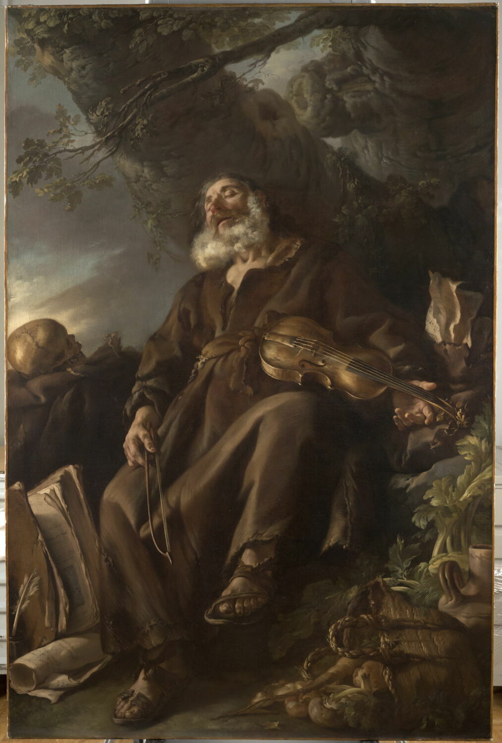L'Ermite endormi, Vien, Joseph-Marie, Milieu du XVIIIe siècle (1750)