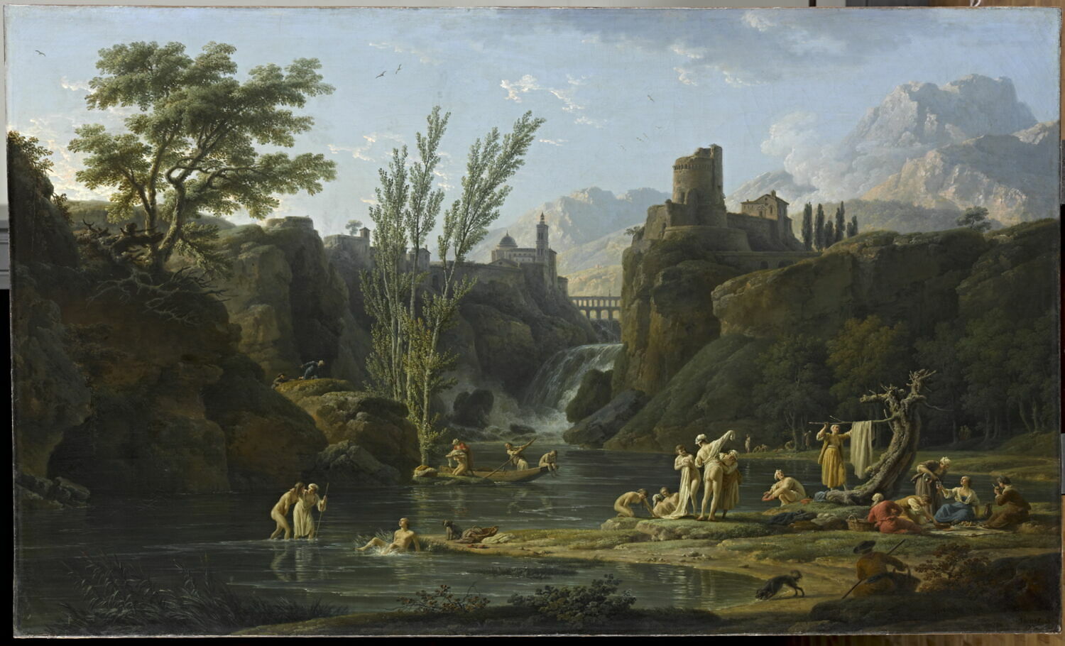 Le Matin: les baigneuses, Vernet, Claude-Joseph, 3e quart du XVIIIe siècle (1772)
