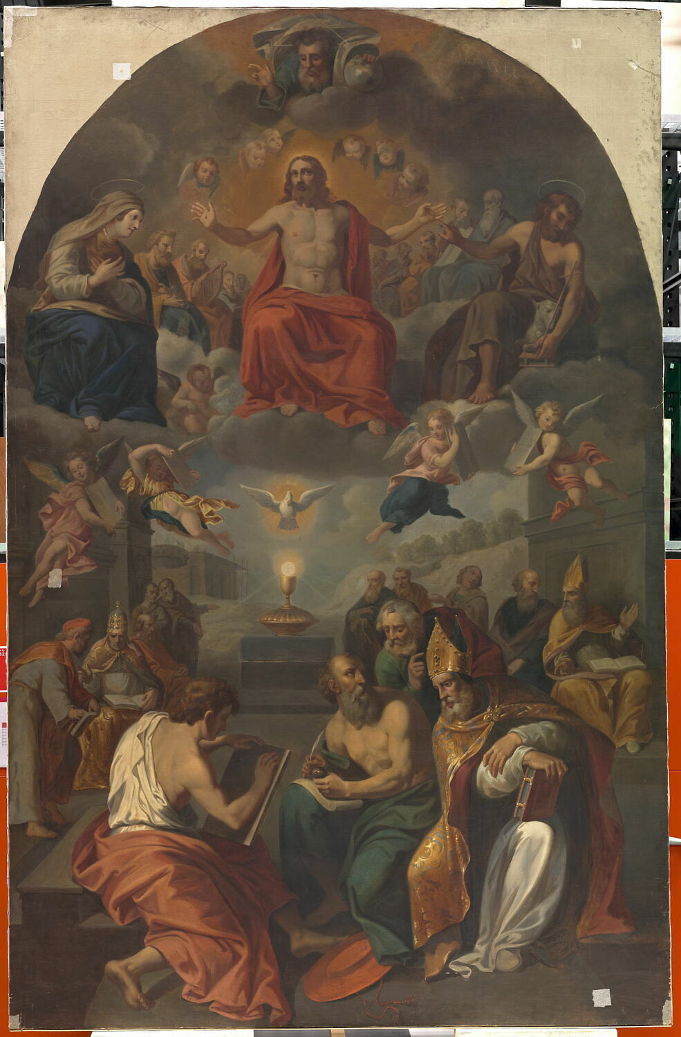 La Dispute des pères de l' Église sur le Saint Sacrement, Zuccaro, Federico, XIXe siècle (1800 - 1900)