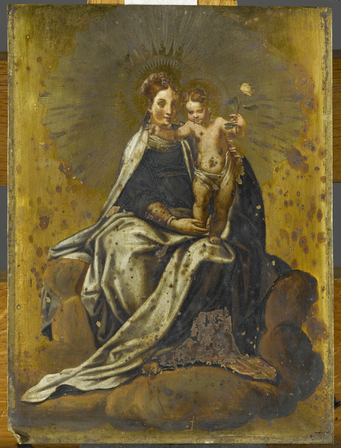 La Vierge et l'Enfant, Anonyme, XVIIe siècle (1831)