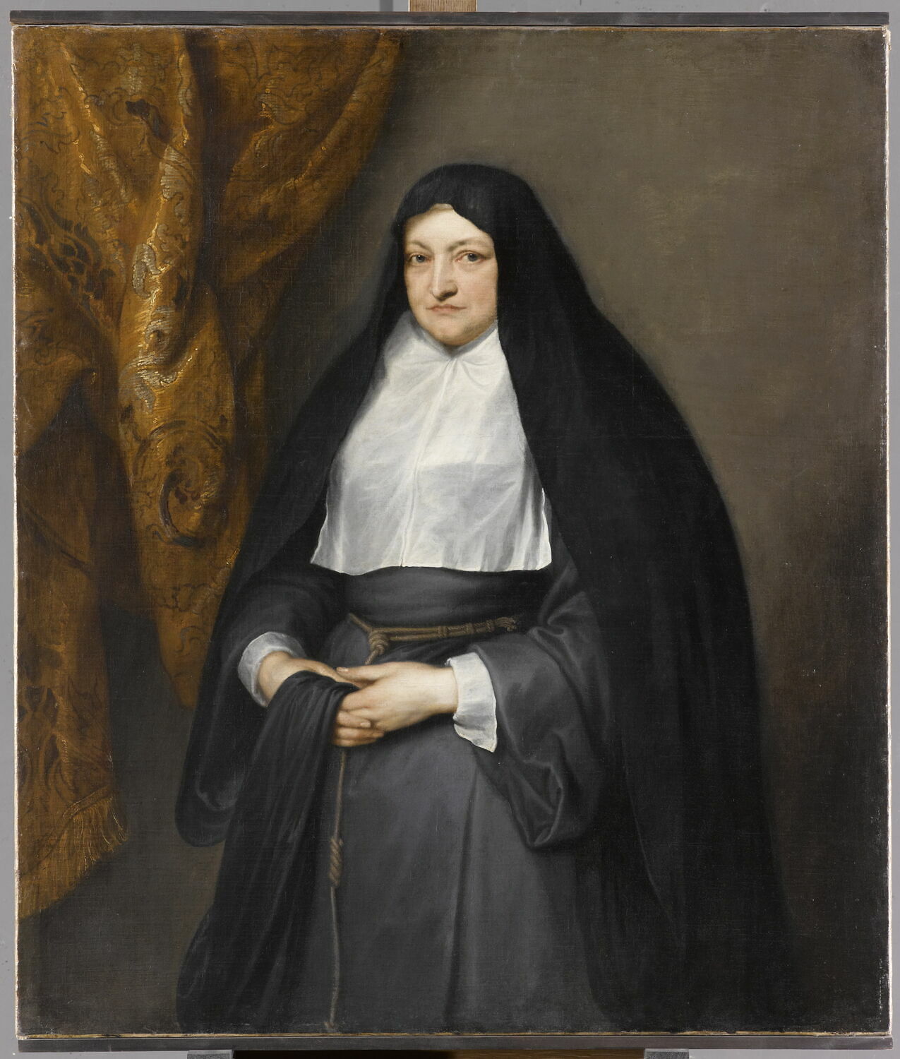 Portrait d'Isabelle-Claire-Eugénie d'Autriche (1566-1633), infante d'Espagne, régente des Pays-Bas, en habit de clarisse, Dyck, Antoon van, XVIIe siècle (vers 1628 - 1629)