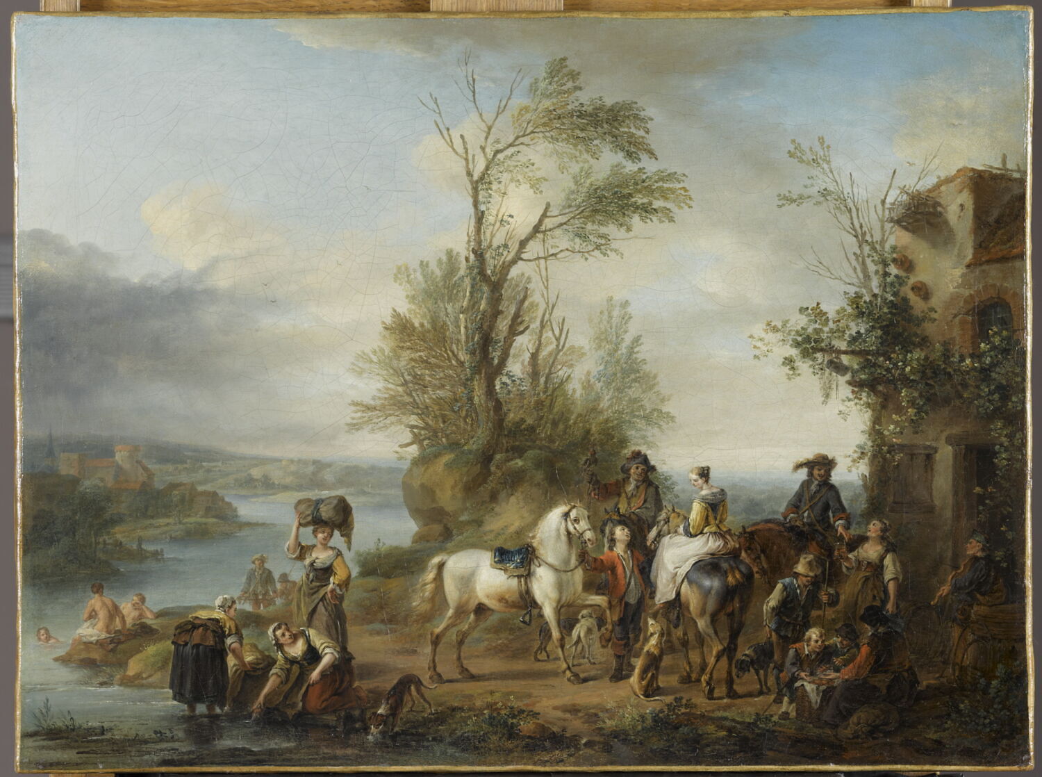Rendez-vous de chasse, Falens, Carel van, 2e quart du XVIIIe siècle (1726)
