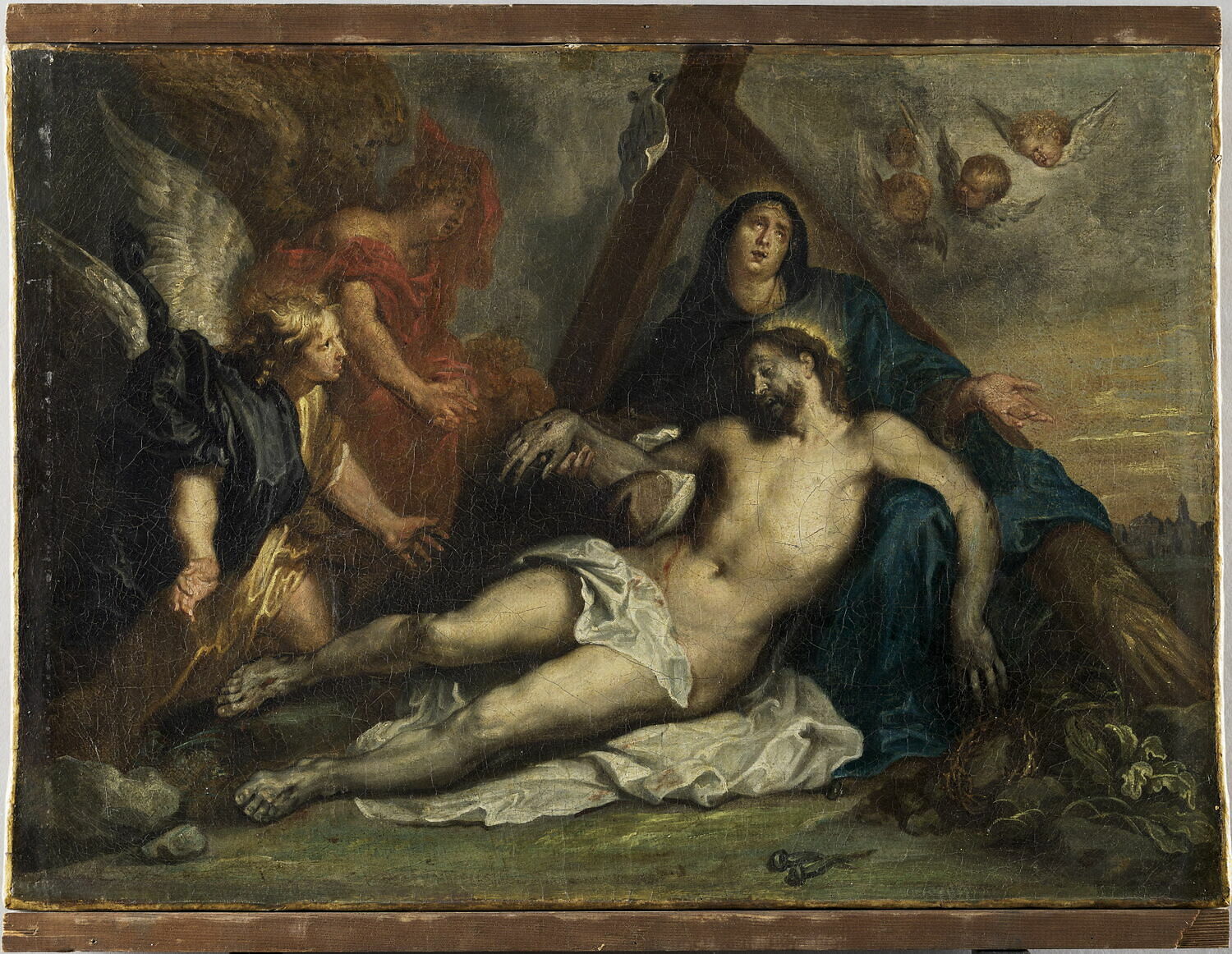 Le Christ mort pleuré par la Vierge et des anges, Dyck, Antoon van, XVIIe siècle (1600 - 1700)