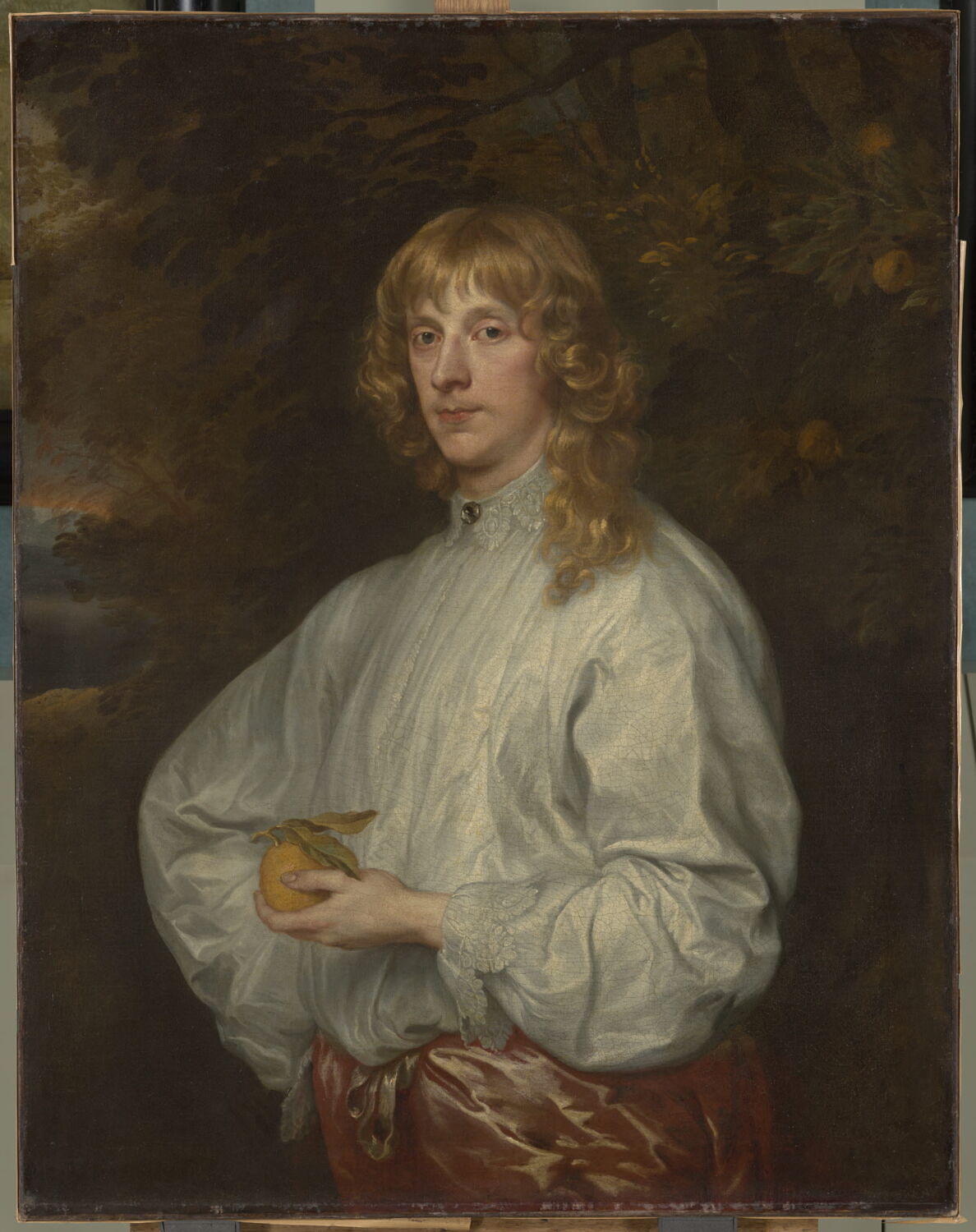 Portrait de James Stuart, duc de Lennox (1612-1655) et premier duc de Richmond (à partir de 1641), avec les attributs de Pâris, Dyck, Antoon van, 2e quart du XVIIe siècle (vers 1633 - 1634)