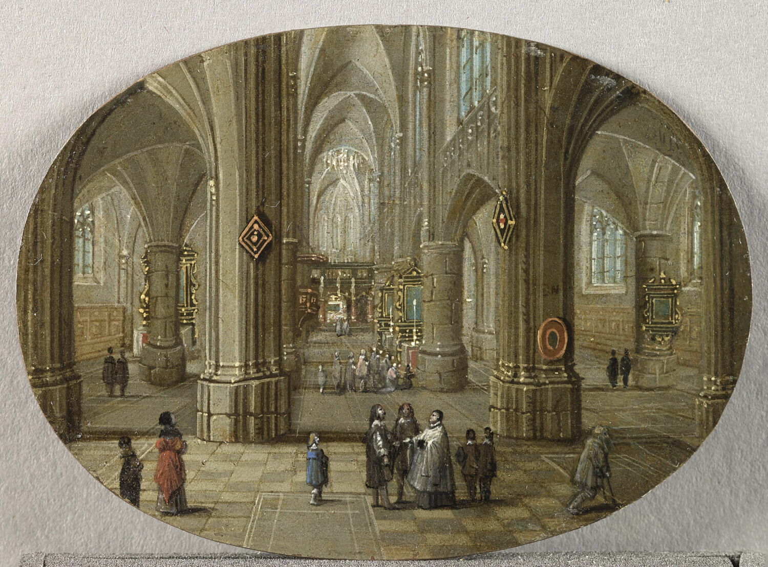 Intérieur d'église. Effet de jour, Neefs, Pieter II, Milieu du XVIIe siècle (1640 - 1660)