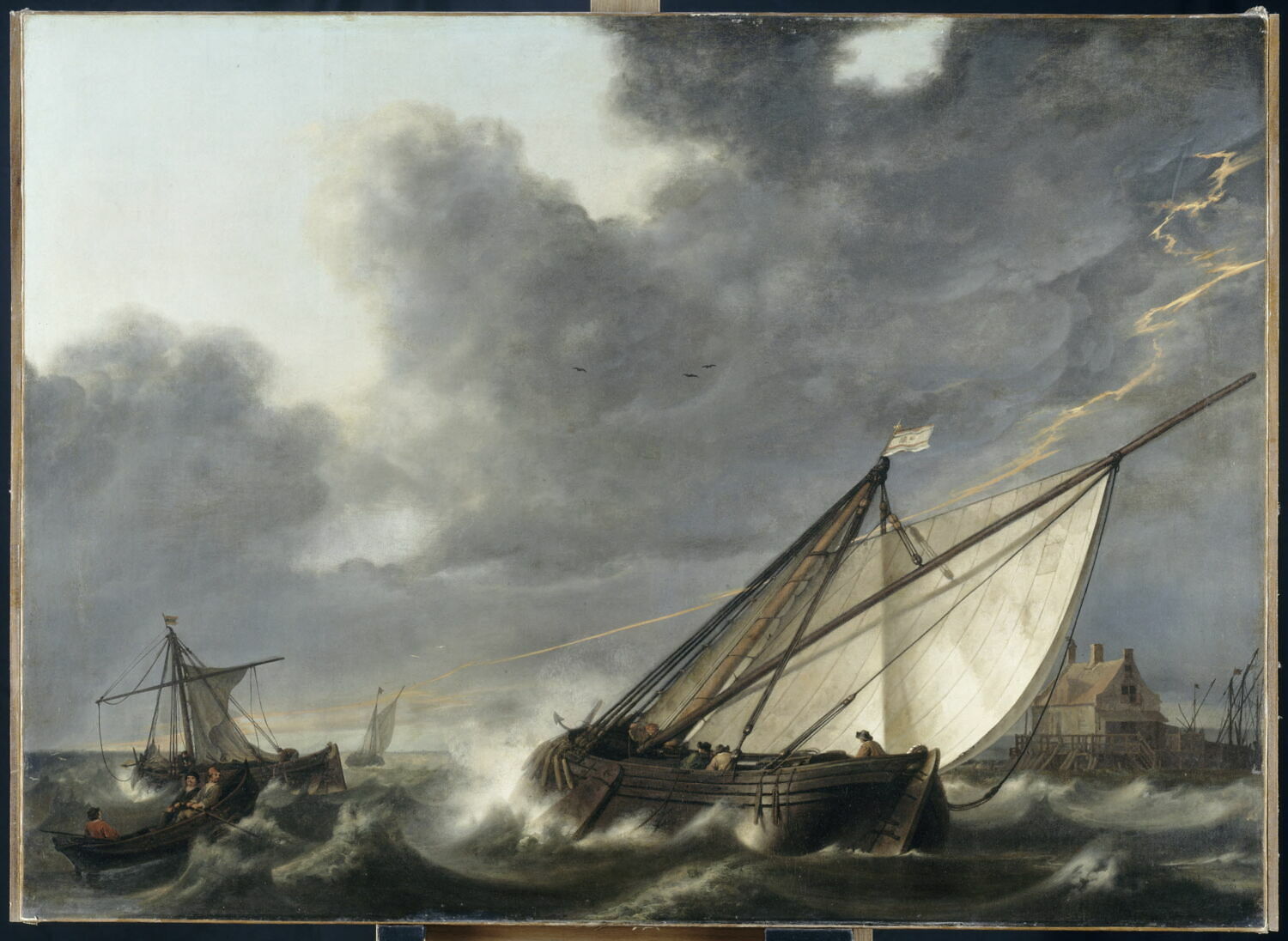 Bateaux pris dans un orage Louvre Collections
