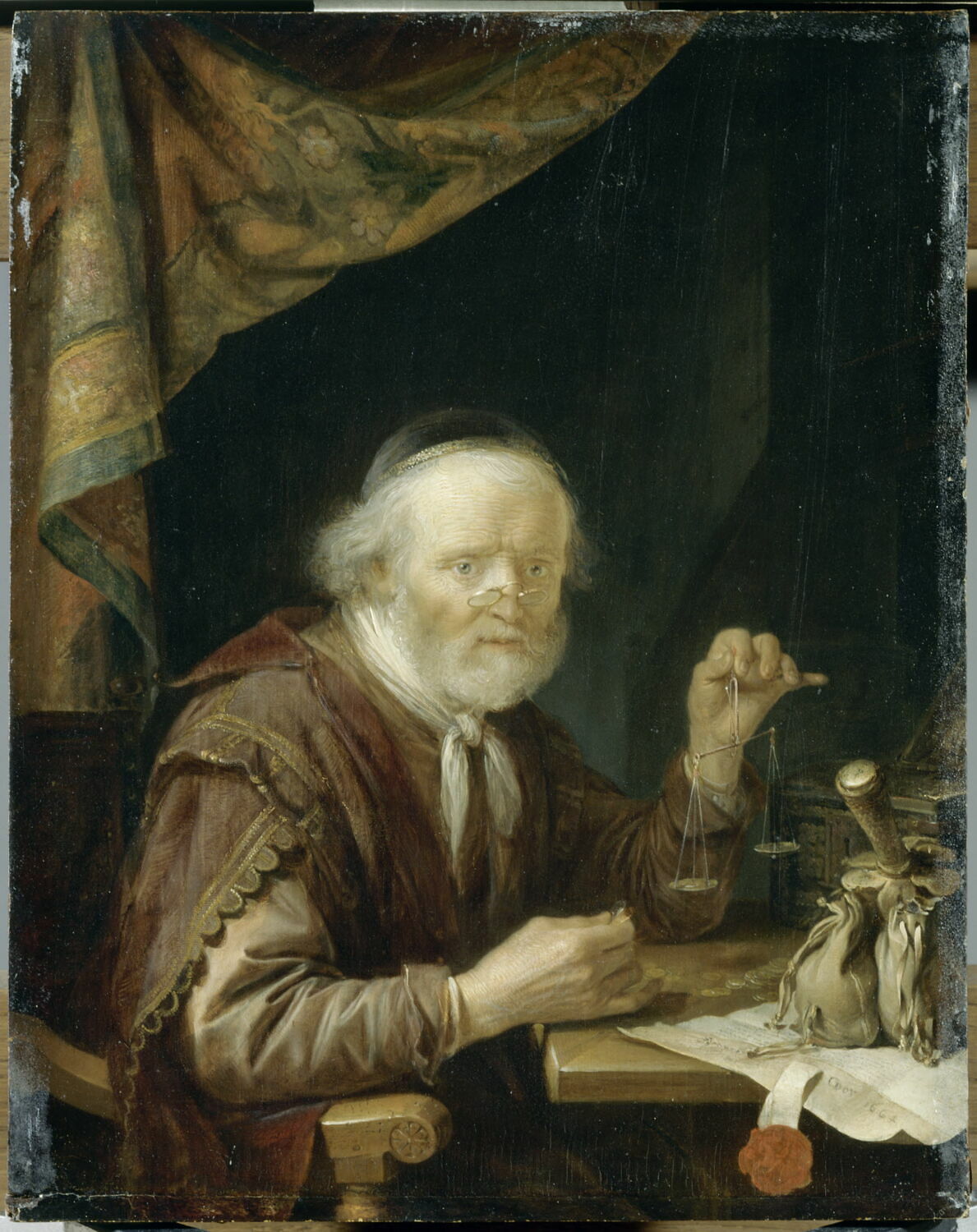 Le Peseur d'or, Dou, Gerard, XVIIe siècle (1664)