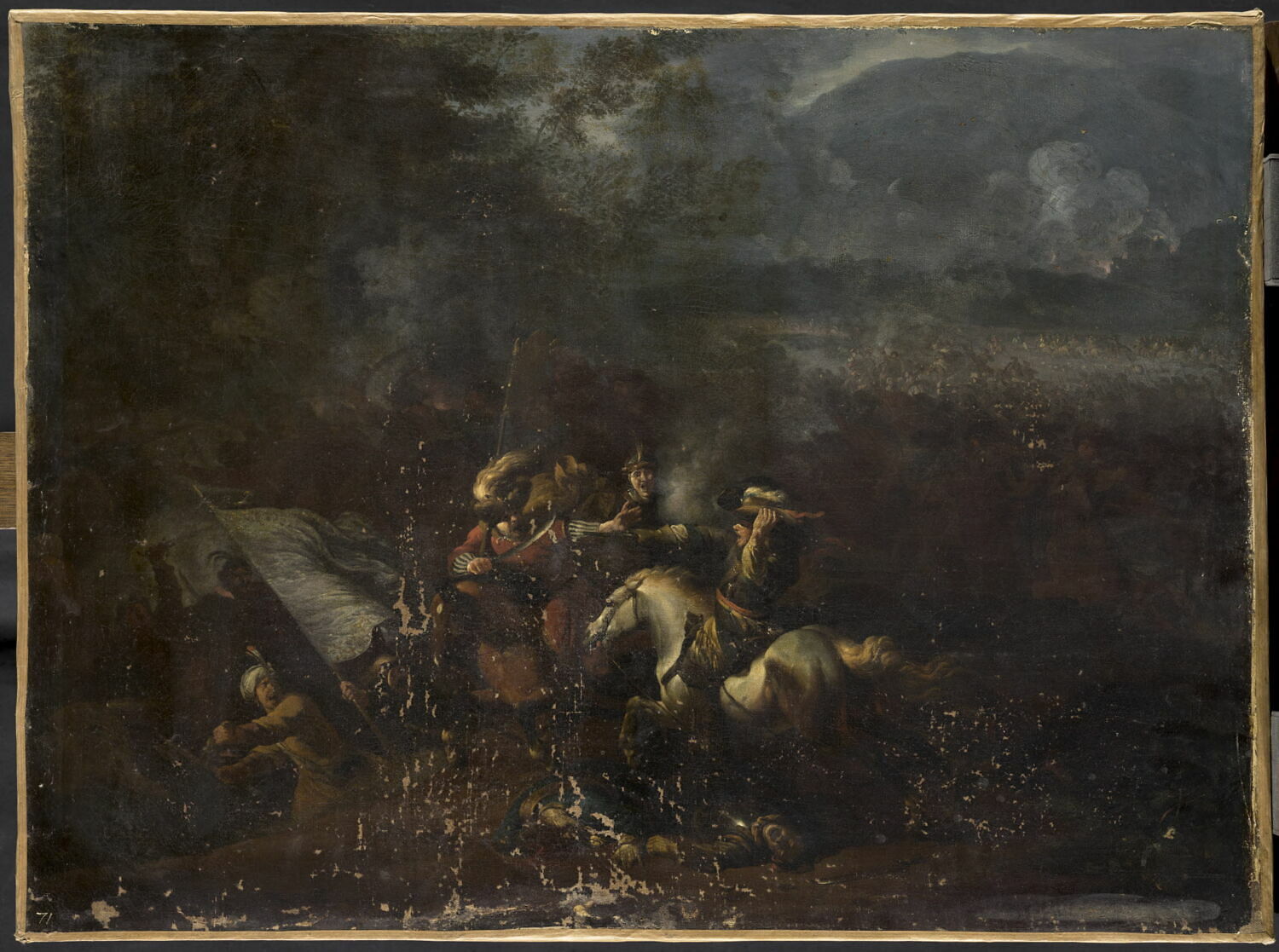 Choc de cavalerie entre Turcs et Impériaux, Huchtenburg, Jan van, Fin du XVIIe siècle - début du XVIIIè siècle (1675 - 1725)