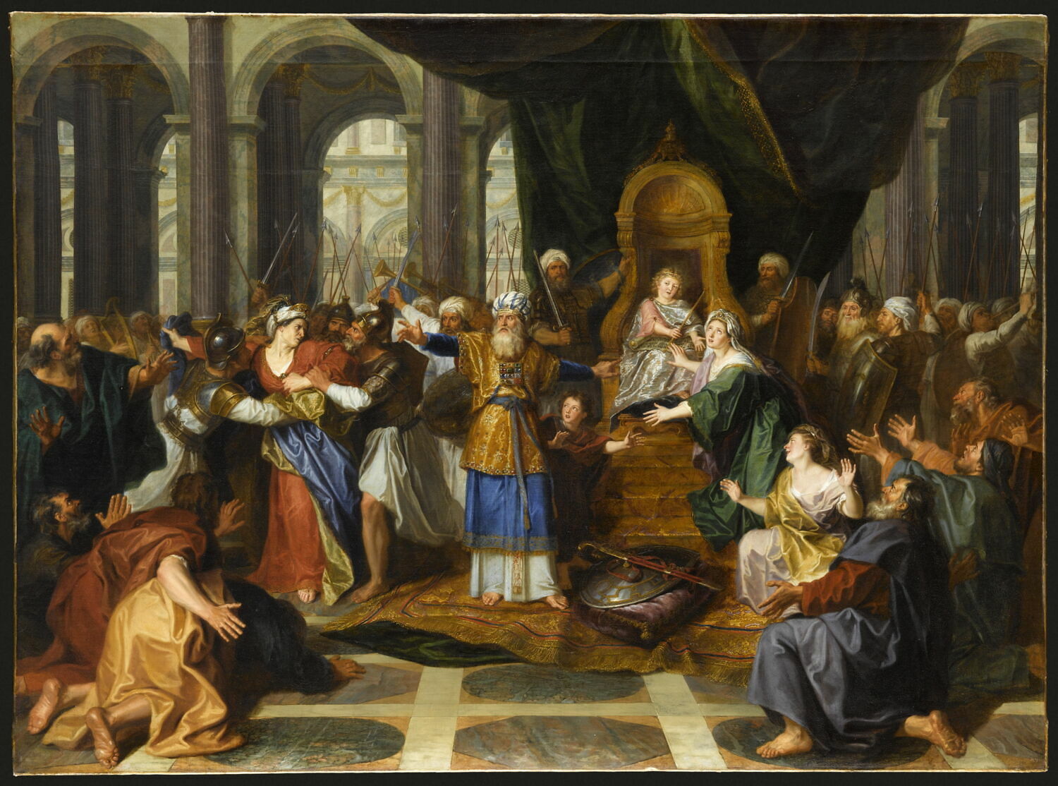 Athalie chassée du temple, Coypel, Antoine, XVIIe siècle (1696)