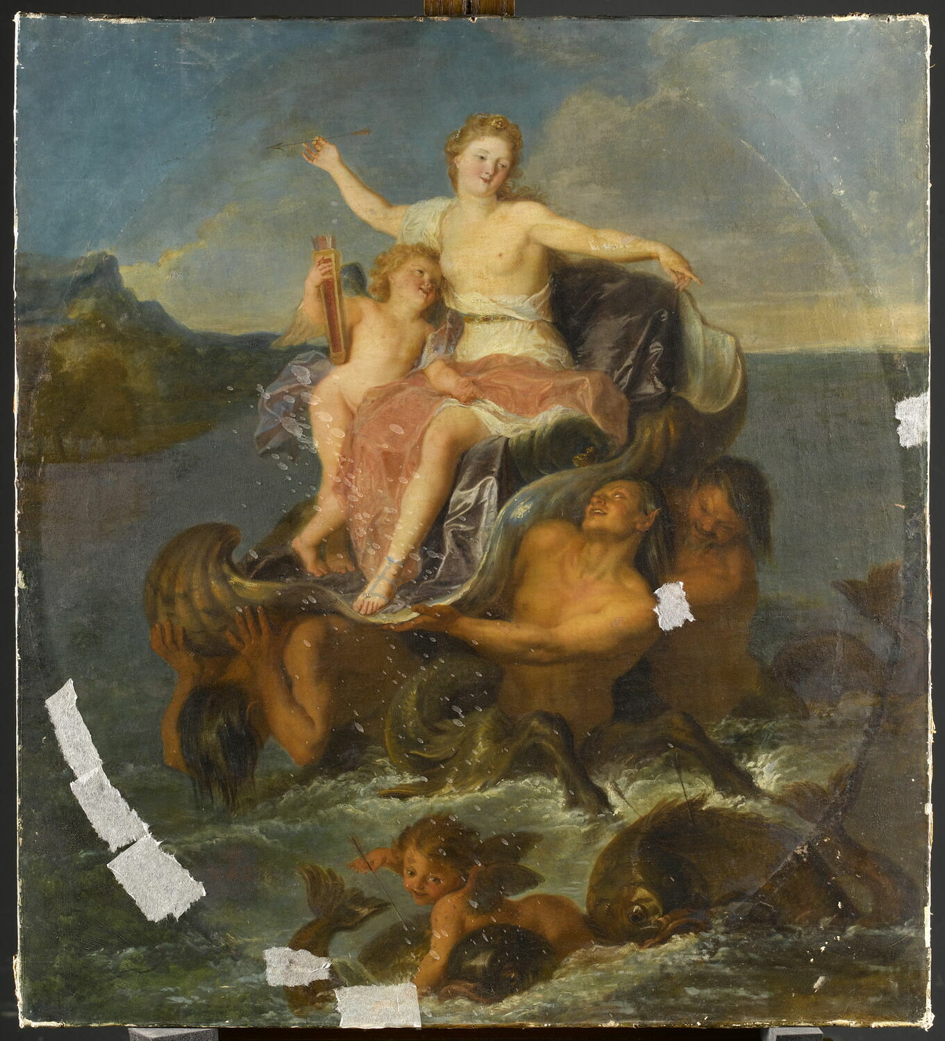 Vénus sur les eaux, Coypel, Antoine, Fin du XVIIe siècle - début du XVIIIè siècle (vers 1700)