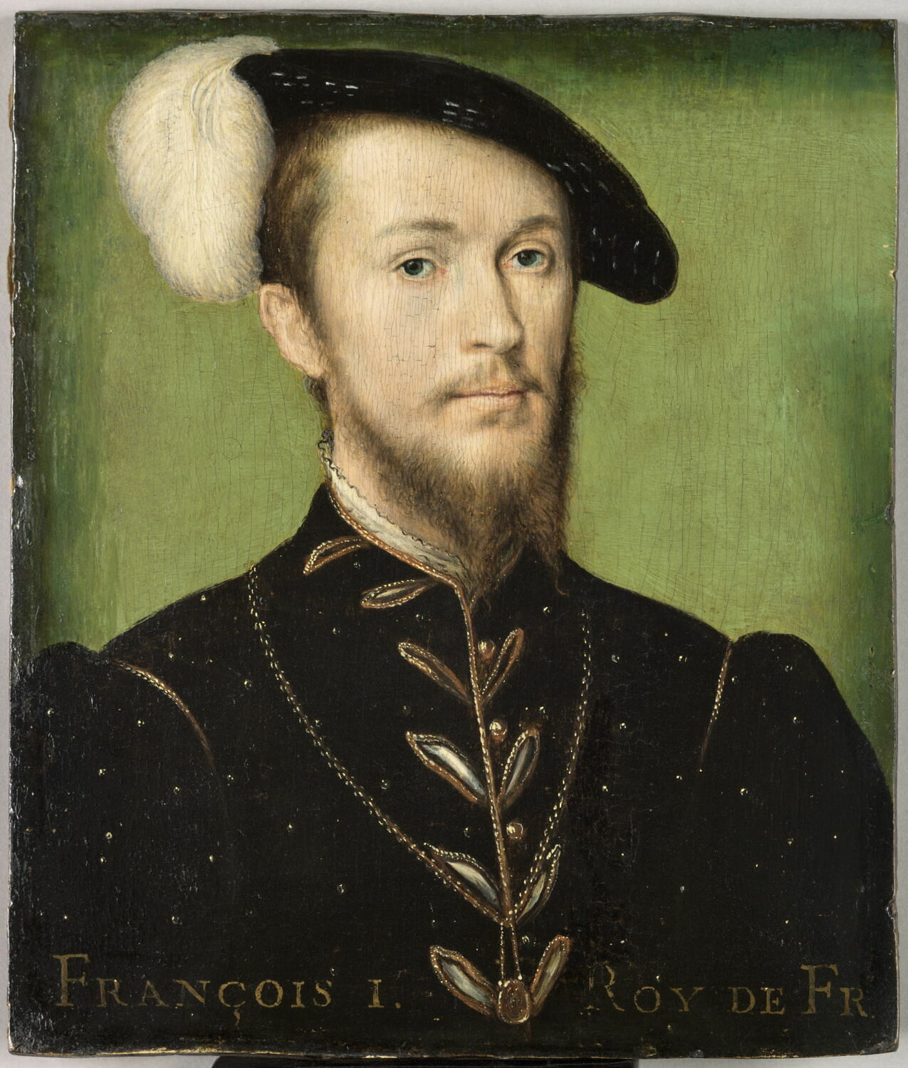 Portrait présumé de Jean IV de Brosse, dit de Bretagne (1505-1564), duc d'Etampes, Corneille de Lyon, 2e quart du XVIe siècle (1525 - 1550)