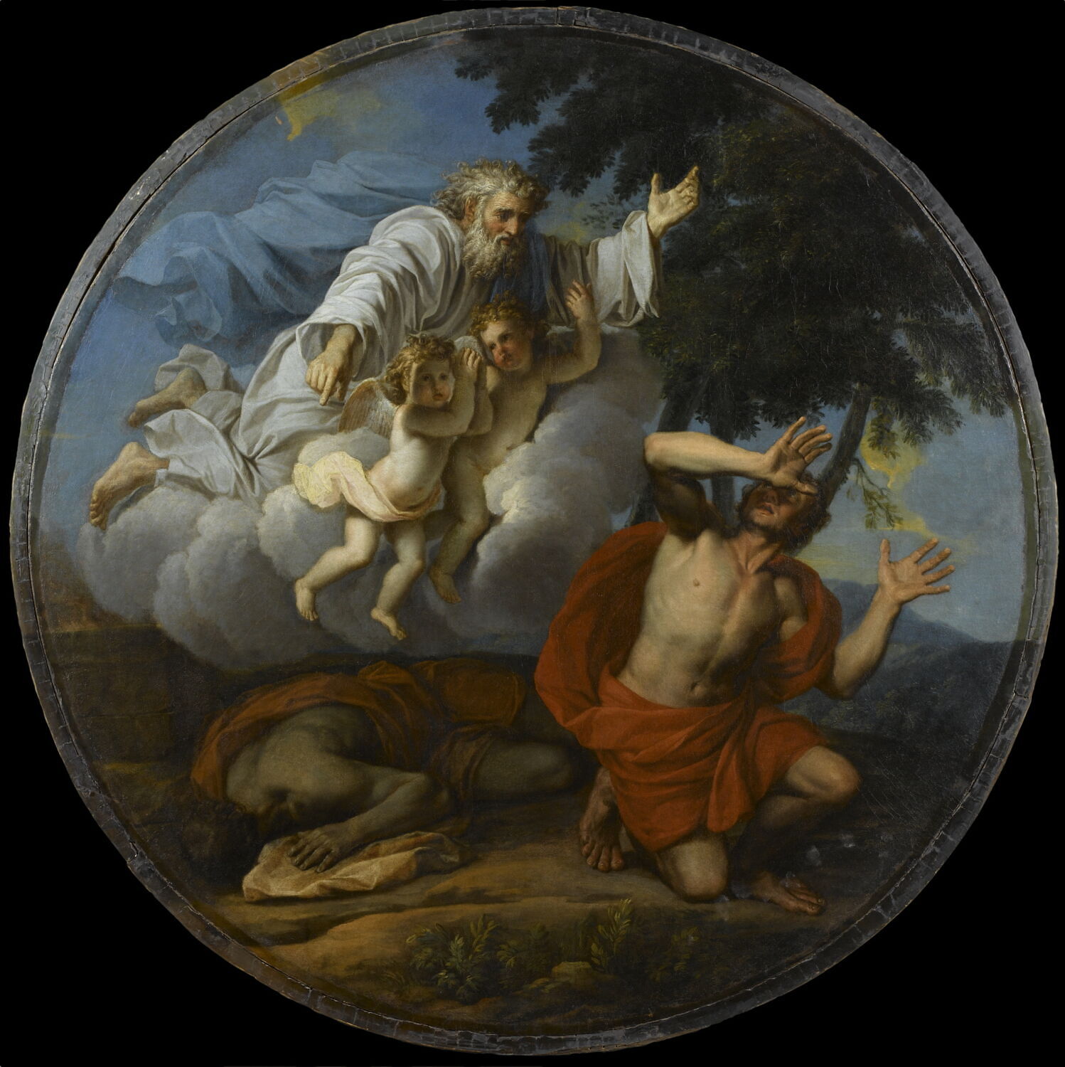 La Réprobation de Caïn après la mort d'Abel, Coypel, Noël, 2e moitié du XVIIe siècle (1663)