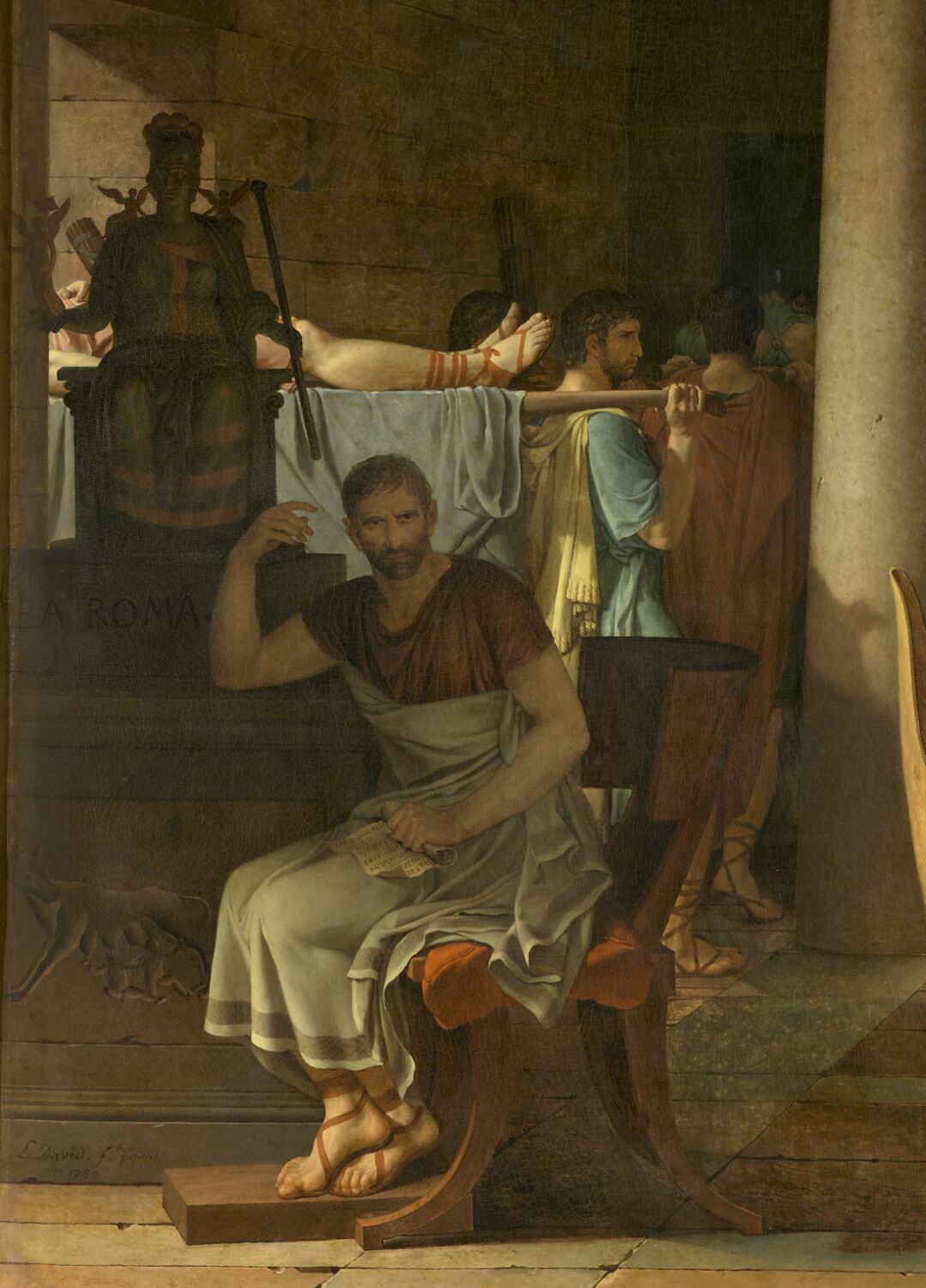 Les Licteurs Rapportent à Brutus Les Corps De Ses Fils