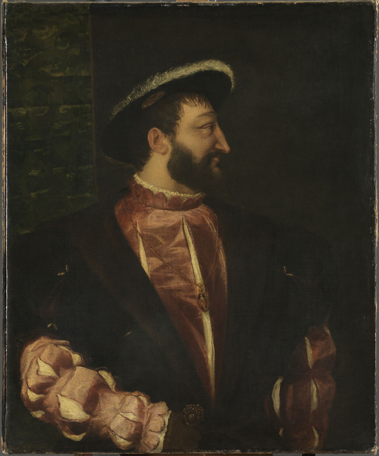 François Ier (1494-1547), roi de France, de profil, Titien, 2e quart du XVIe siècle (1538)