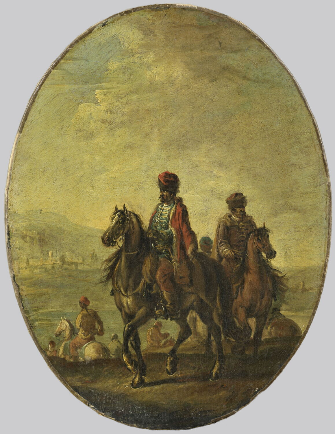 Deux cavaliers hongrois, chefs de hussards impériaux, Simonini, Francesco, 2e quart du XVIIIe siècle (1725 - 1750)