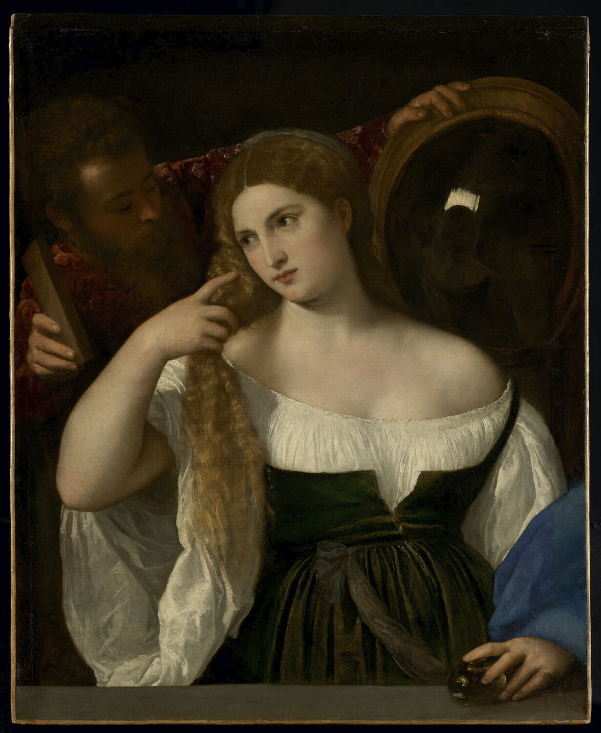 La Femme au miroir, Titien
