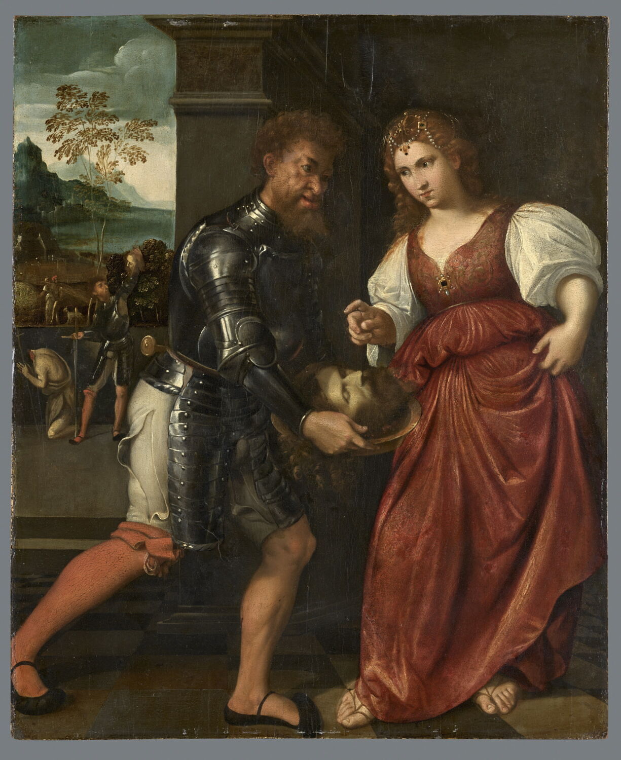 Salomé recevant la tête de saint Jean Baptiste, Caletti, Giuseppe, 1e moitié du XVIIe siècle (1600 - 1650)