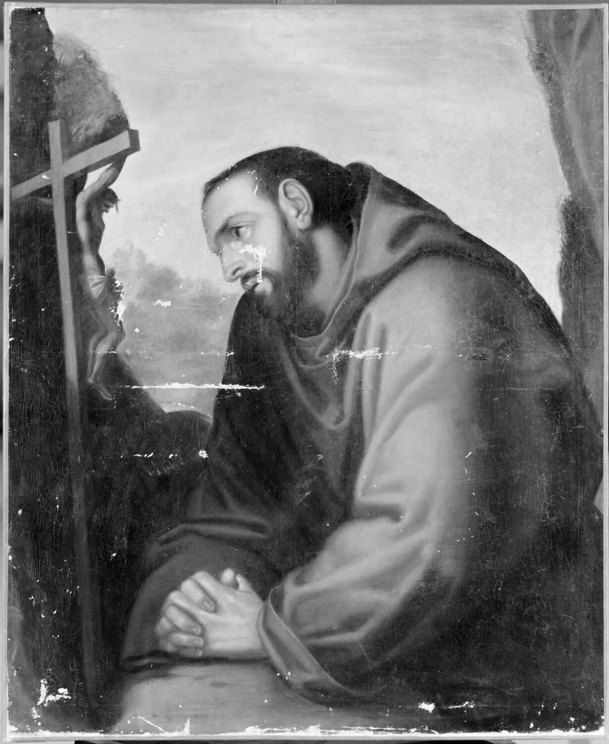 Saint François en prière, Muziano, Girolamo, XVIe siècle (1500 - 1600)