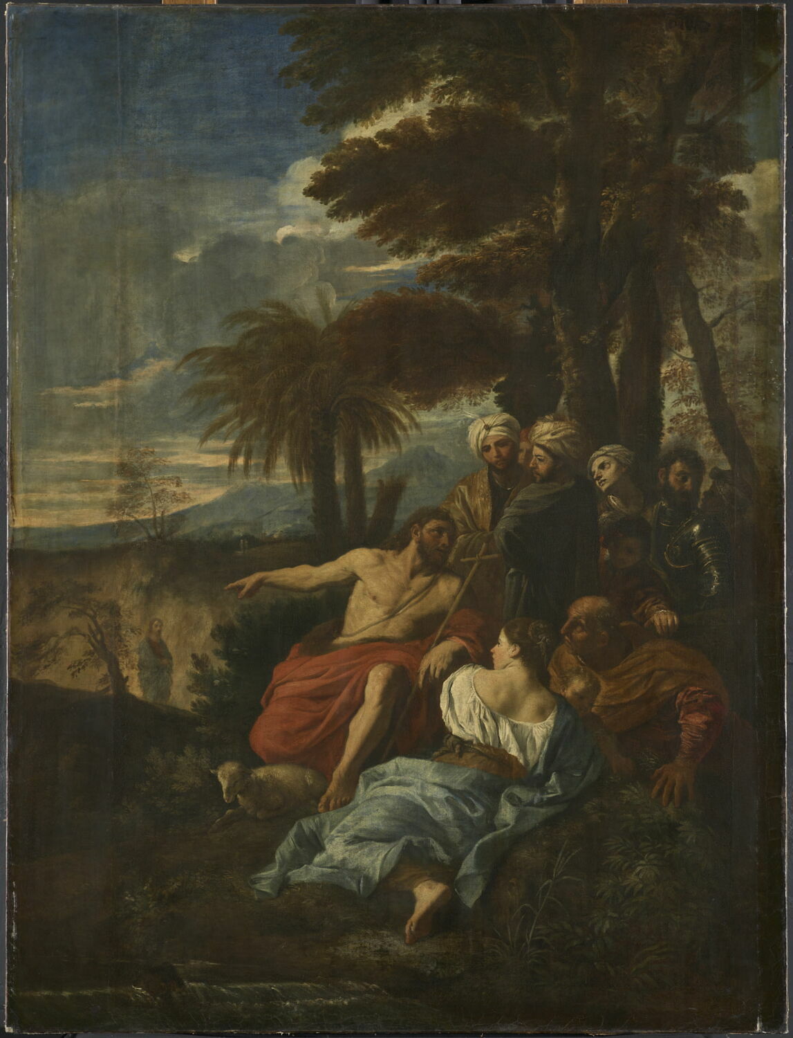 Saint Jean Baptiste prêchant dans le désert, Mola, Pier Francesco, 2e quart du XVIIe siècle (1625 - 1650)