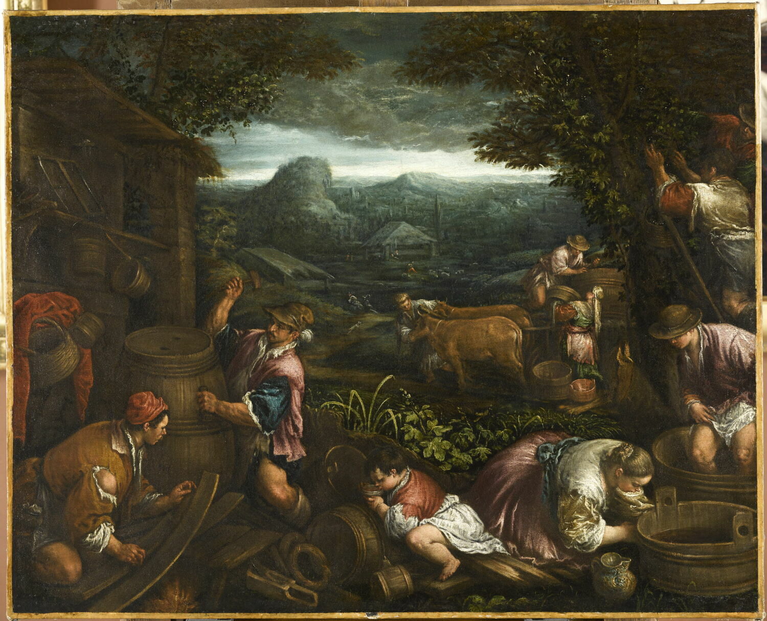 L'Automne ou Les Vendanges, Bassano, Jacopo, 4e quart du XVIe siècle (vers 1577)