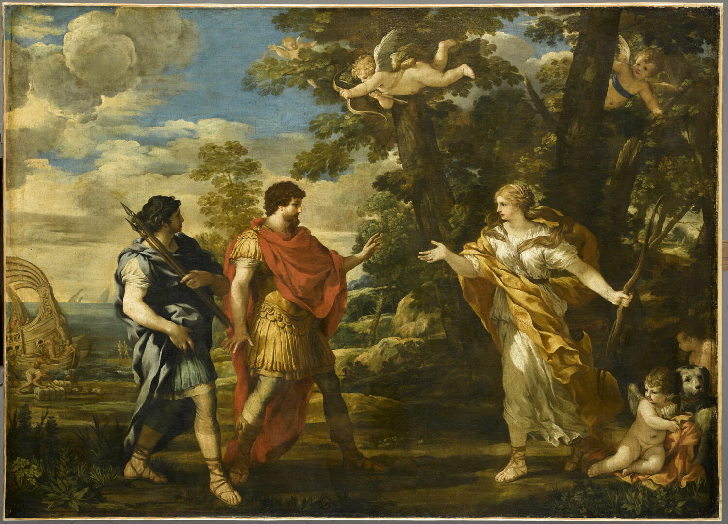 Vénus apparaissant à Énée - louvre collections