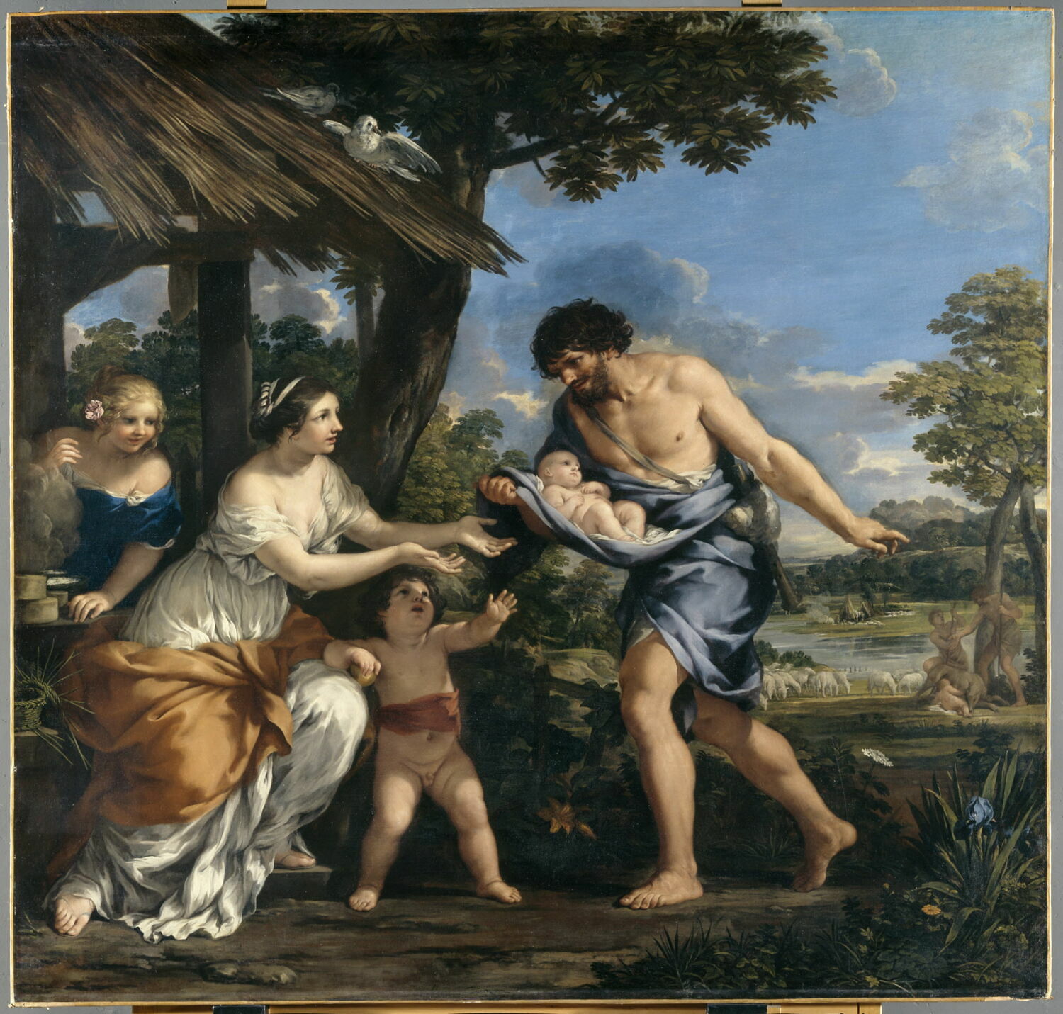 Romulus et Rémus recueillis par Faustulus - Louvre Collections