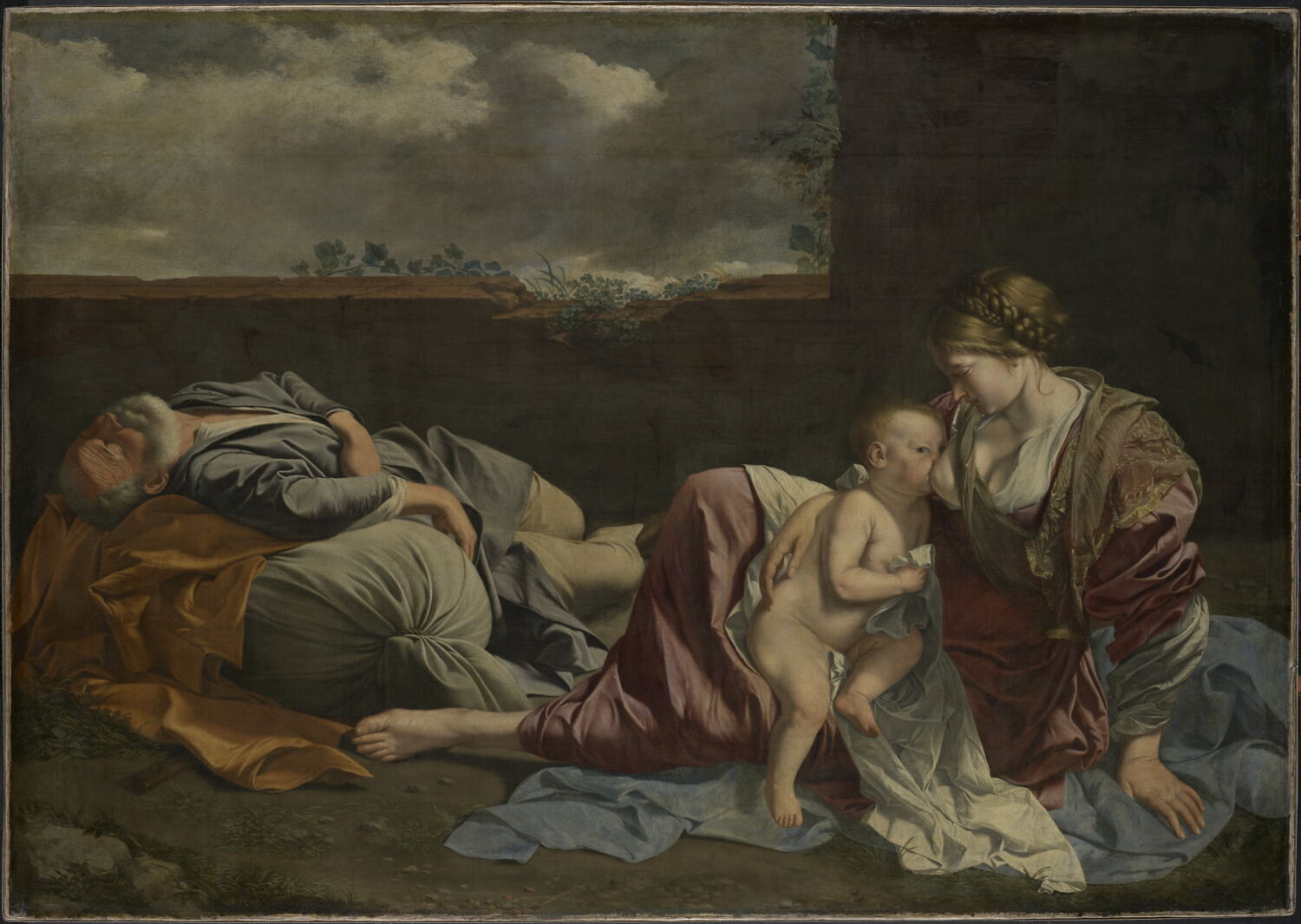 Le Repos pendant la fuite en Égypte, Orazio Gentileschi