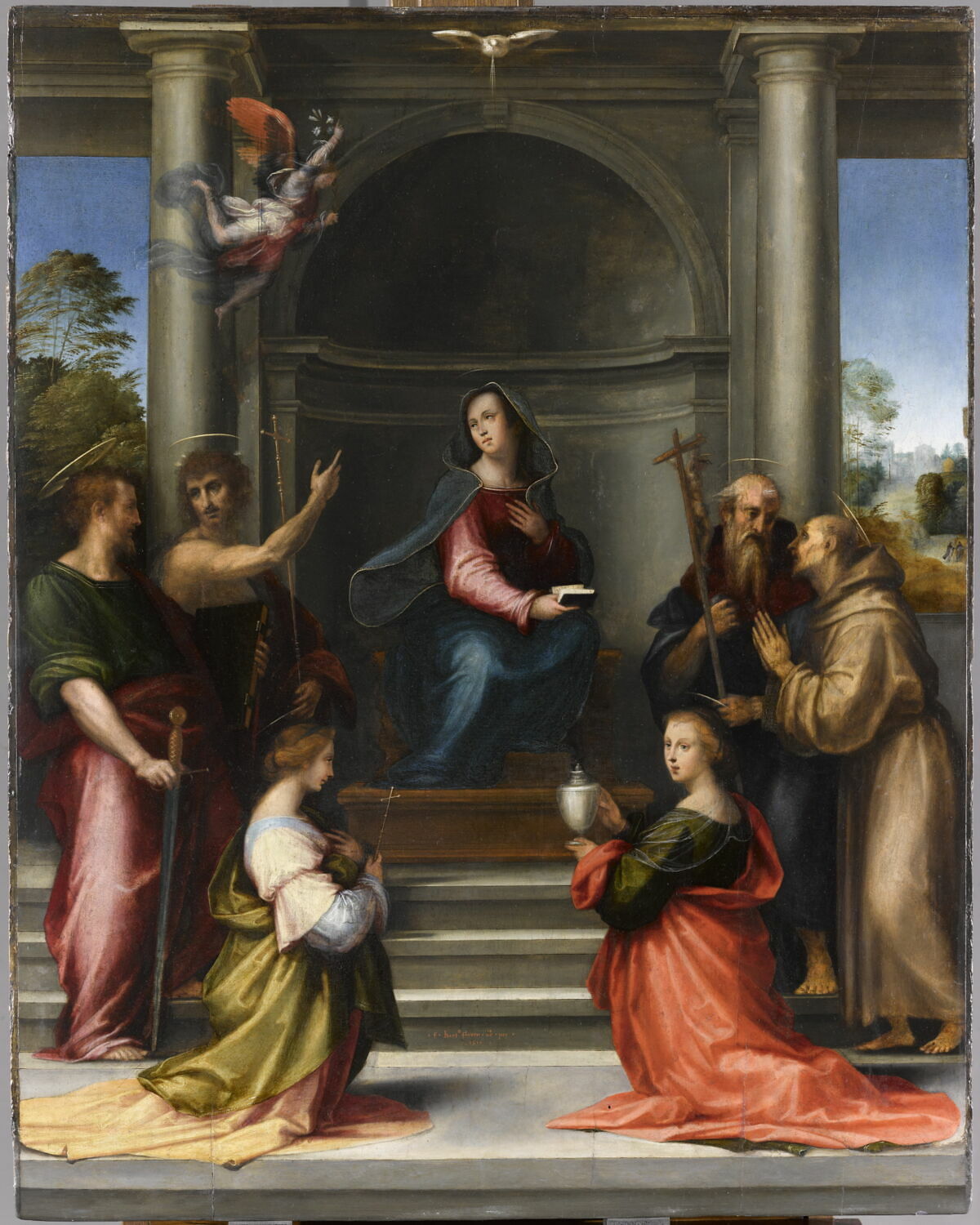 Jean Baptiste Madeleine Armande Et Les Autres L'Incarnation du Christ. L'Annonciation avec les saintes Marguerite et