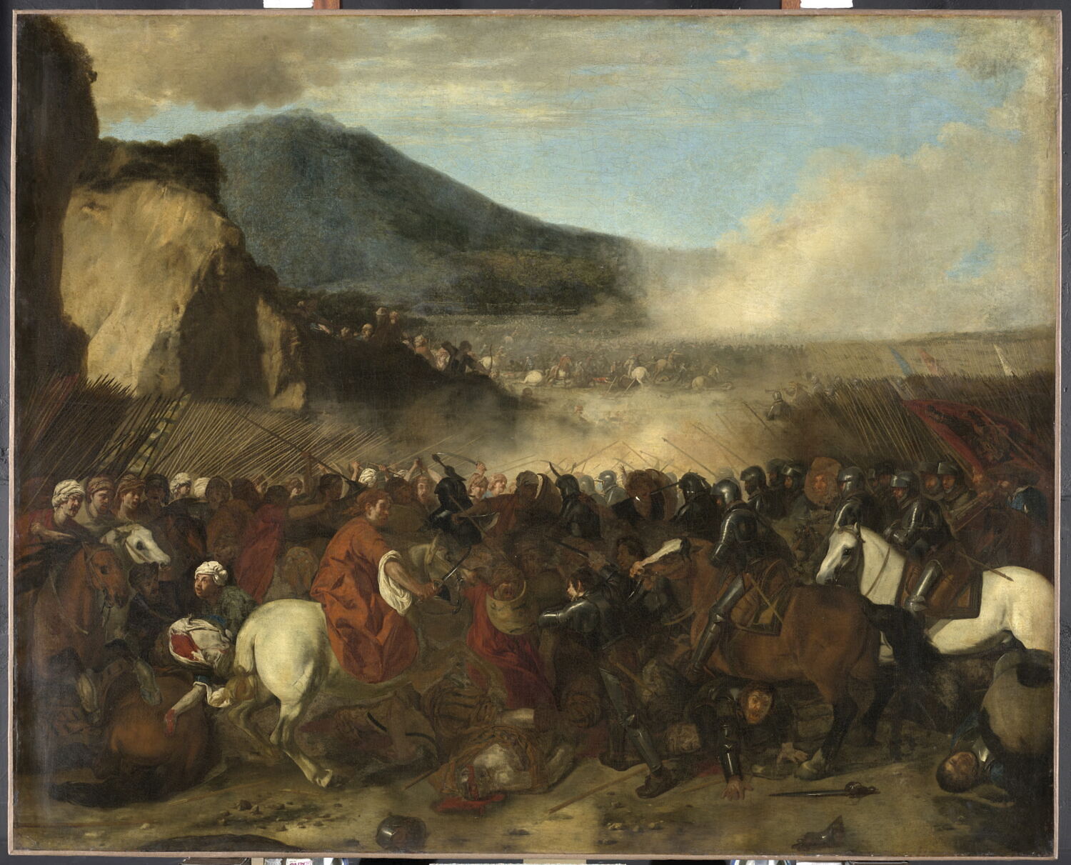 Combat de turcs et de chevaliers, Falcone, Aniello, 2e quart du XVIIe siècle (1631)