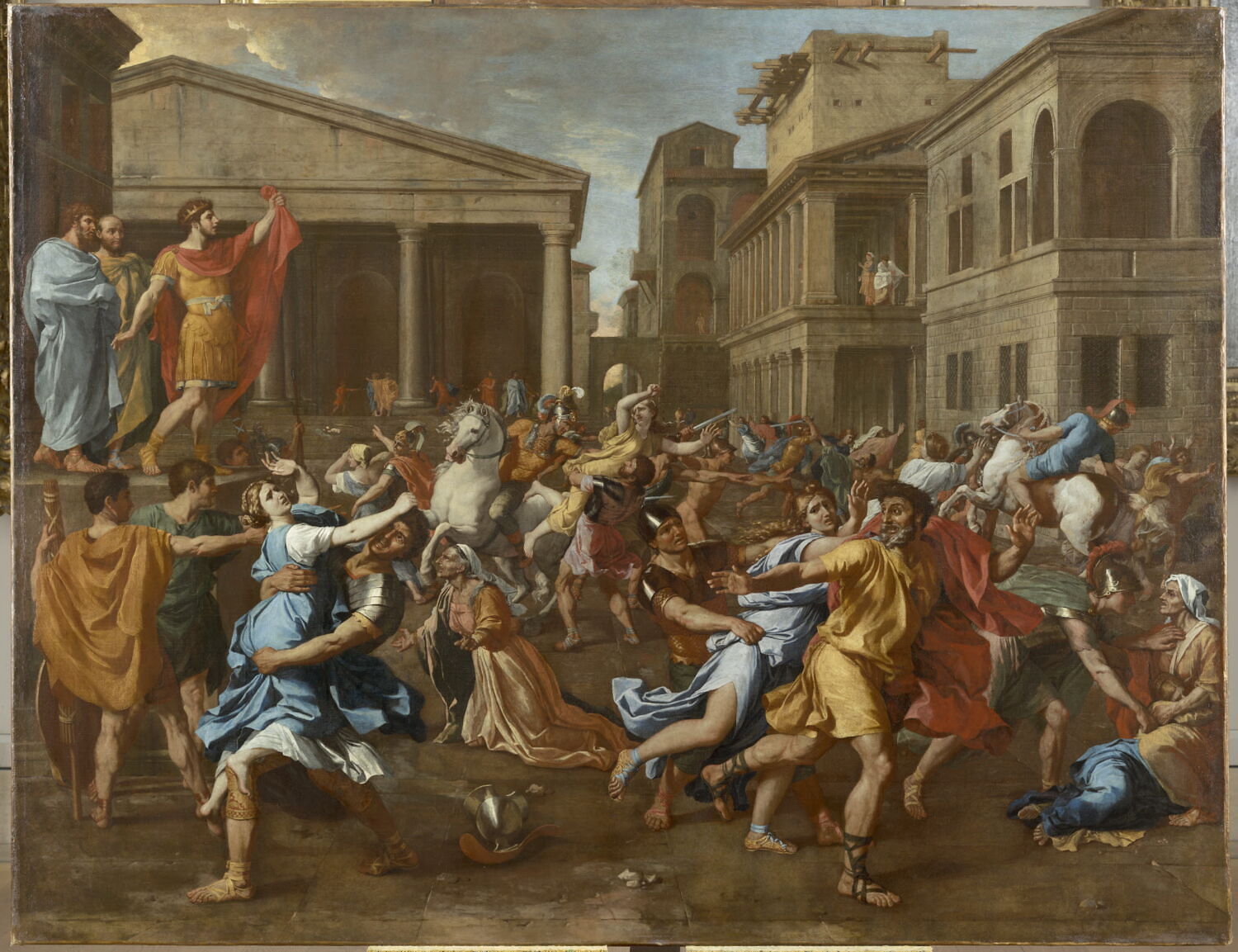 L'enlèvement des Sabines, Poussin, Nicolas, 2e quart du XVIIe siècle (vers 1637 - 1638)