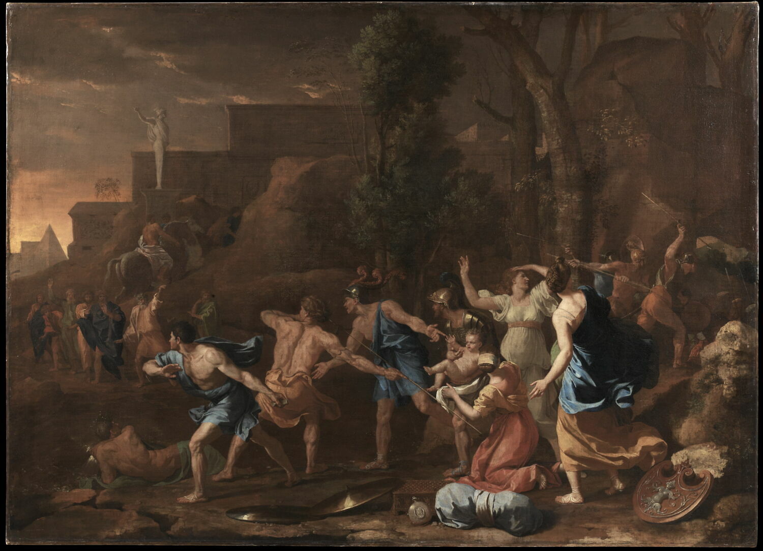 Le jeune Pyrrhus sauvé, Poussin, Nicolas, 2e quart du XVIIe siècle (1634)