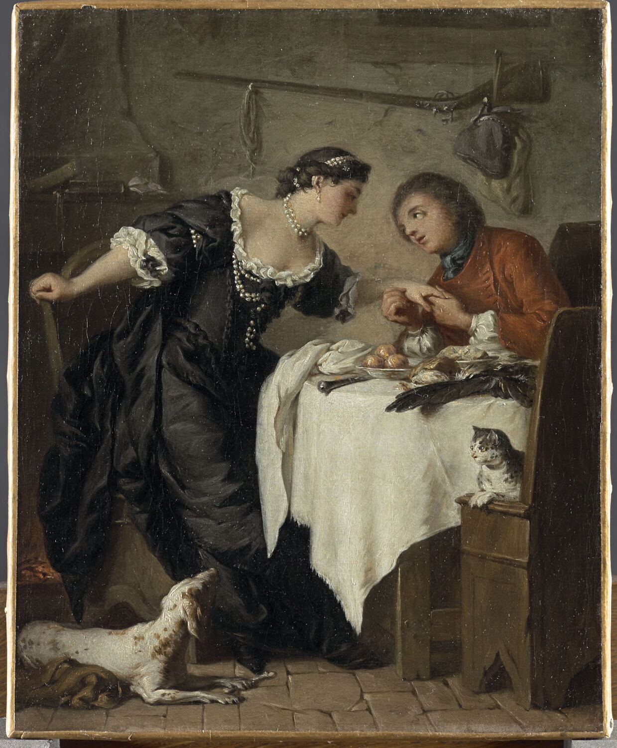 Le Faucon (La Fontaine, Contes), Subleyras, Pierre, 2e quart du XVIIIe siècle (1725 - 1750)