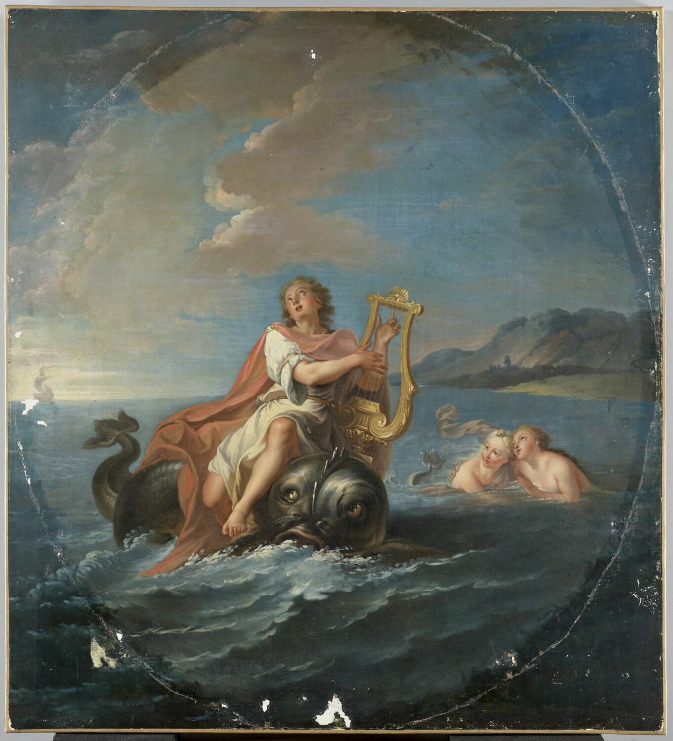 Arion jouant de la lyre, Silvestre, Louis de, 1e moitié du XVIIIe siècle (1701 - 1737)