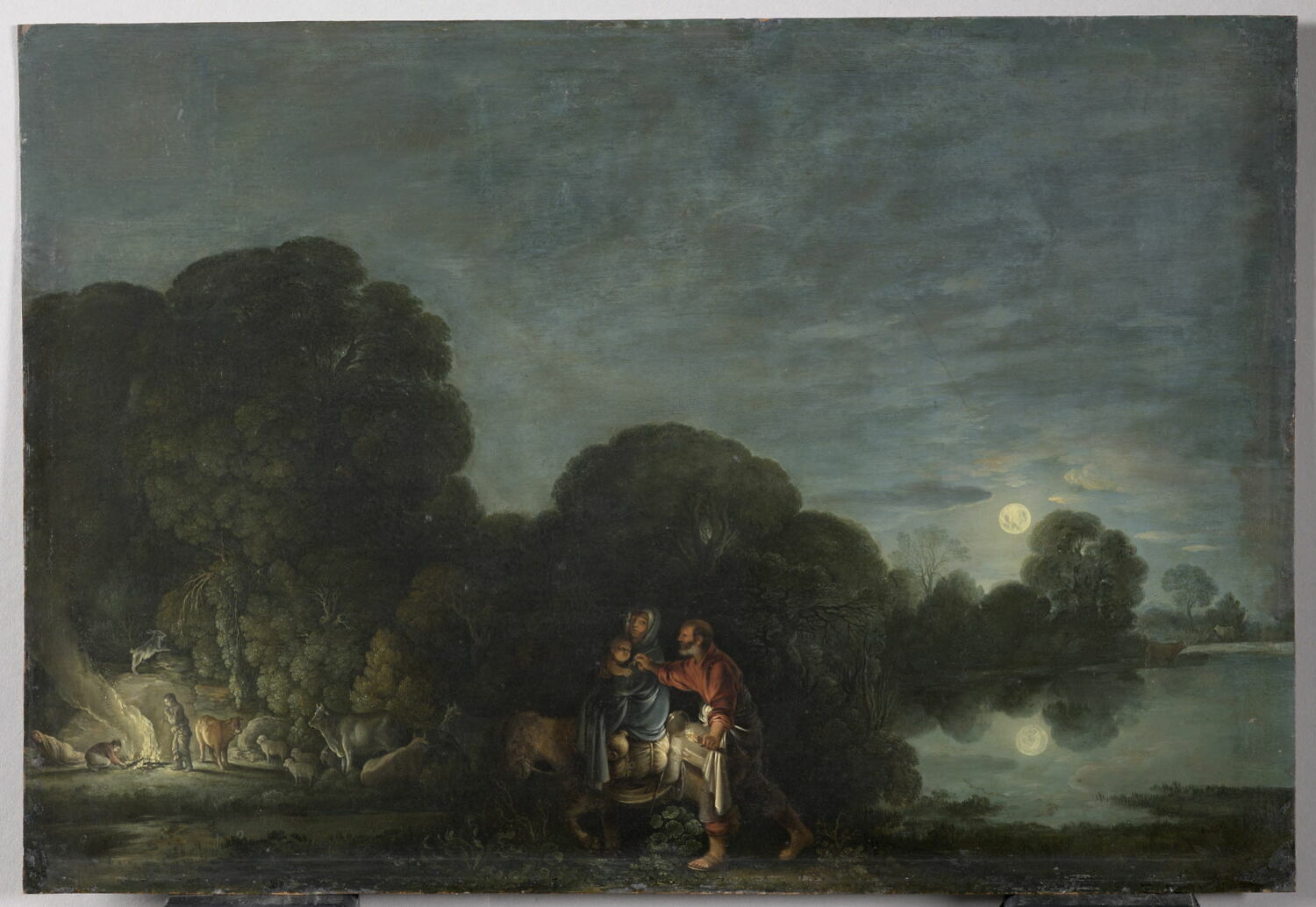 La Fuite en Égypte, Elsheimer, Adam, XVIIe siècle (Copie d'après) (1609)