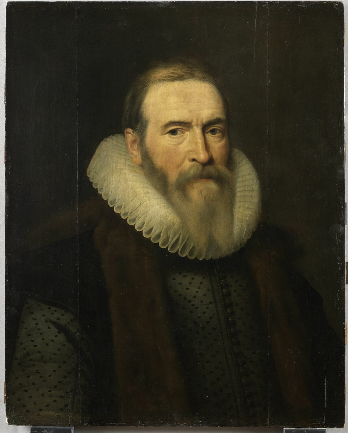 Portrait de Jan van Oldenbarneveld (1547-1619), conseiller pensionnaire de Hollande et diplomate, à l'âge de soixante-dix ans, Miereveld, Michiel Jansz van, 1e quart du XVIIe siècle (1617)