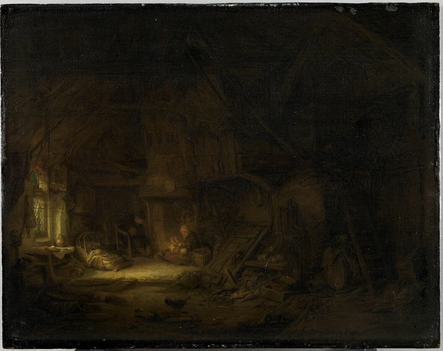 Intérieur de chaumière, Ostade, Adriaen van, 2e quart du XVIIe siècle (1642)