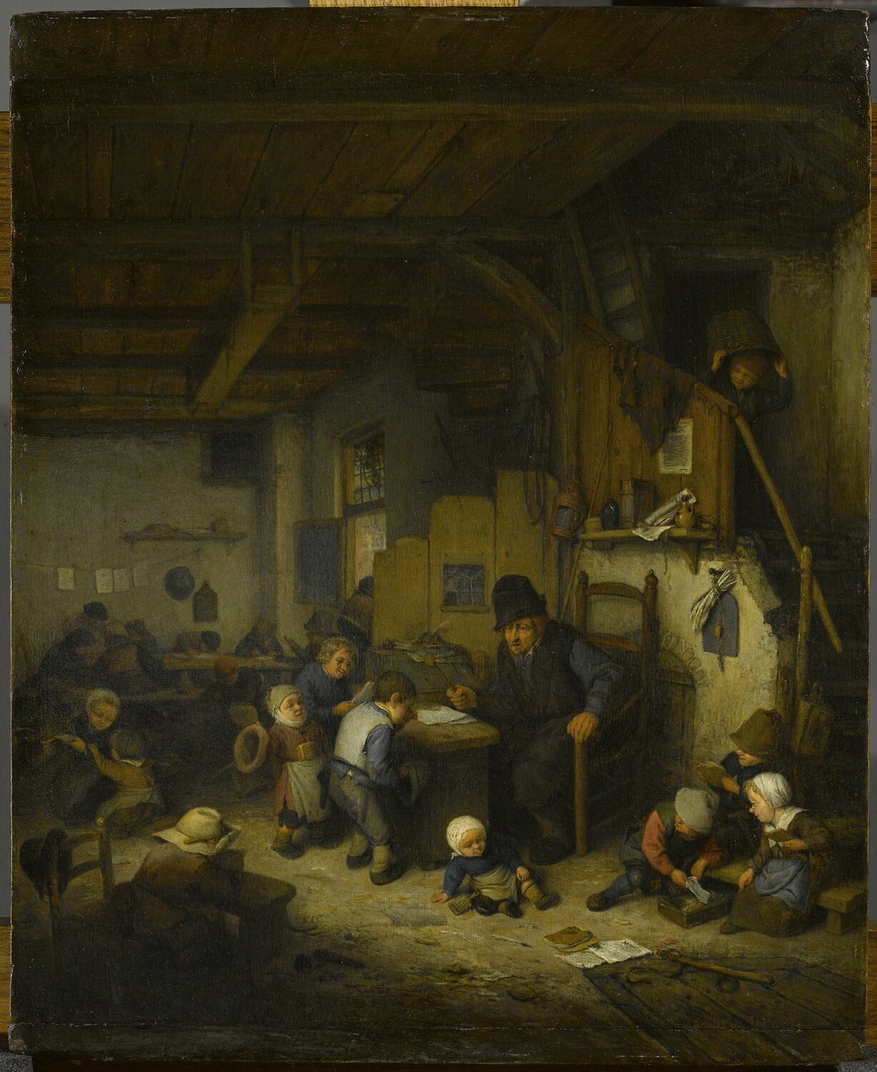 Le Maître d'école, Ostade, Adriaen van, XVIIe siècle (1662)