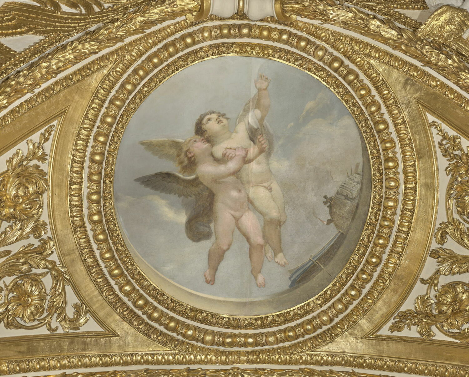 Plafond : L'Étude guide l'essor du Génie, Prud'hon, Pierre-Paul, Fin du XVIIIe siècle - début du XIXè siècle (1800)